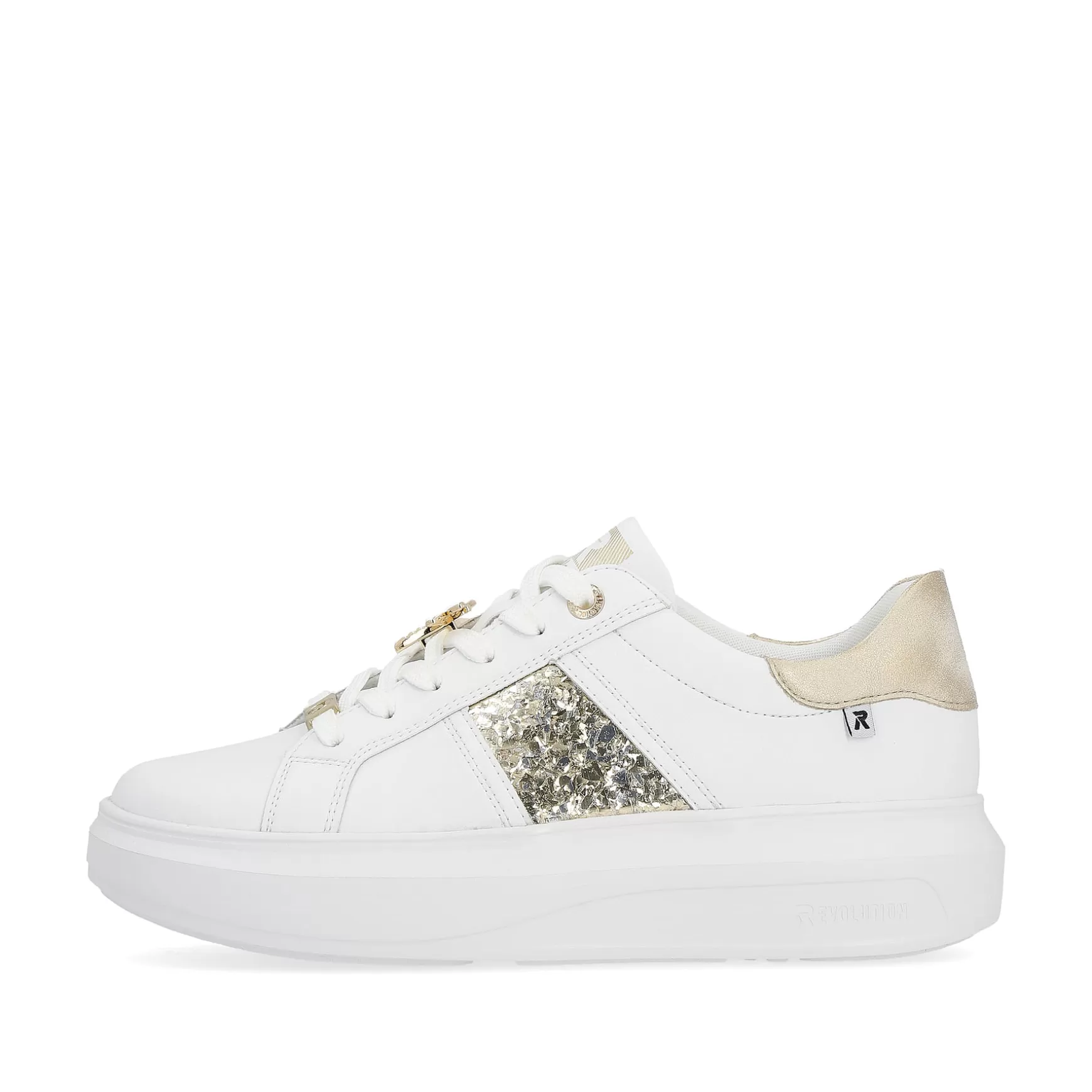 Women'S Sneaker Low Swan-White Gold-Rieker Online