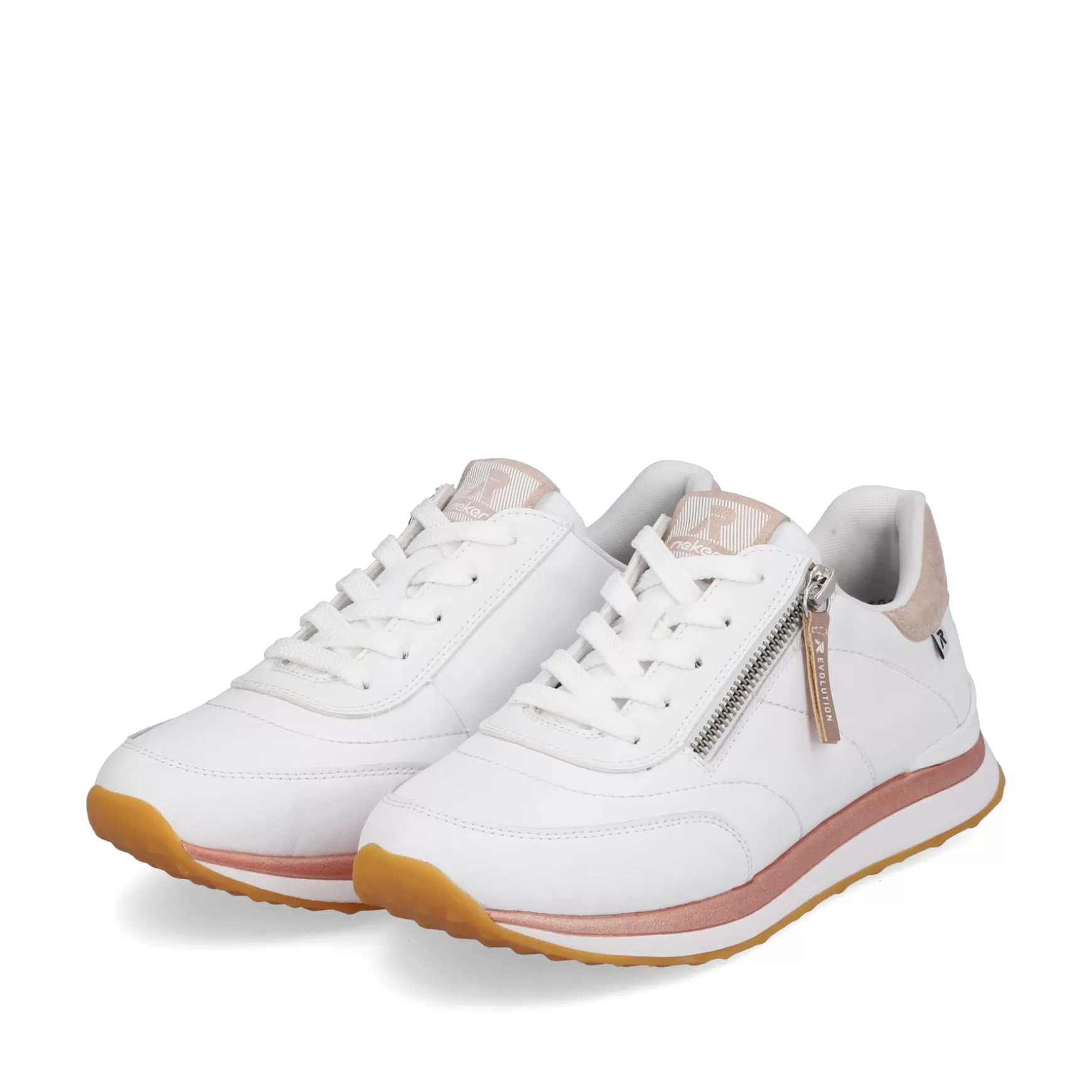 Women'S Sneaker Low Swan-White Rose-Rieker Outlet