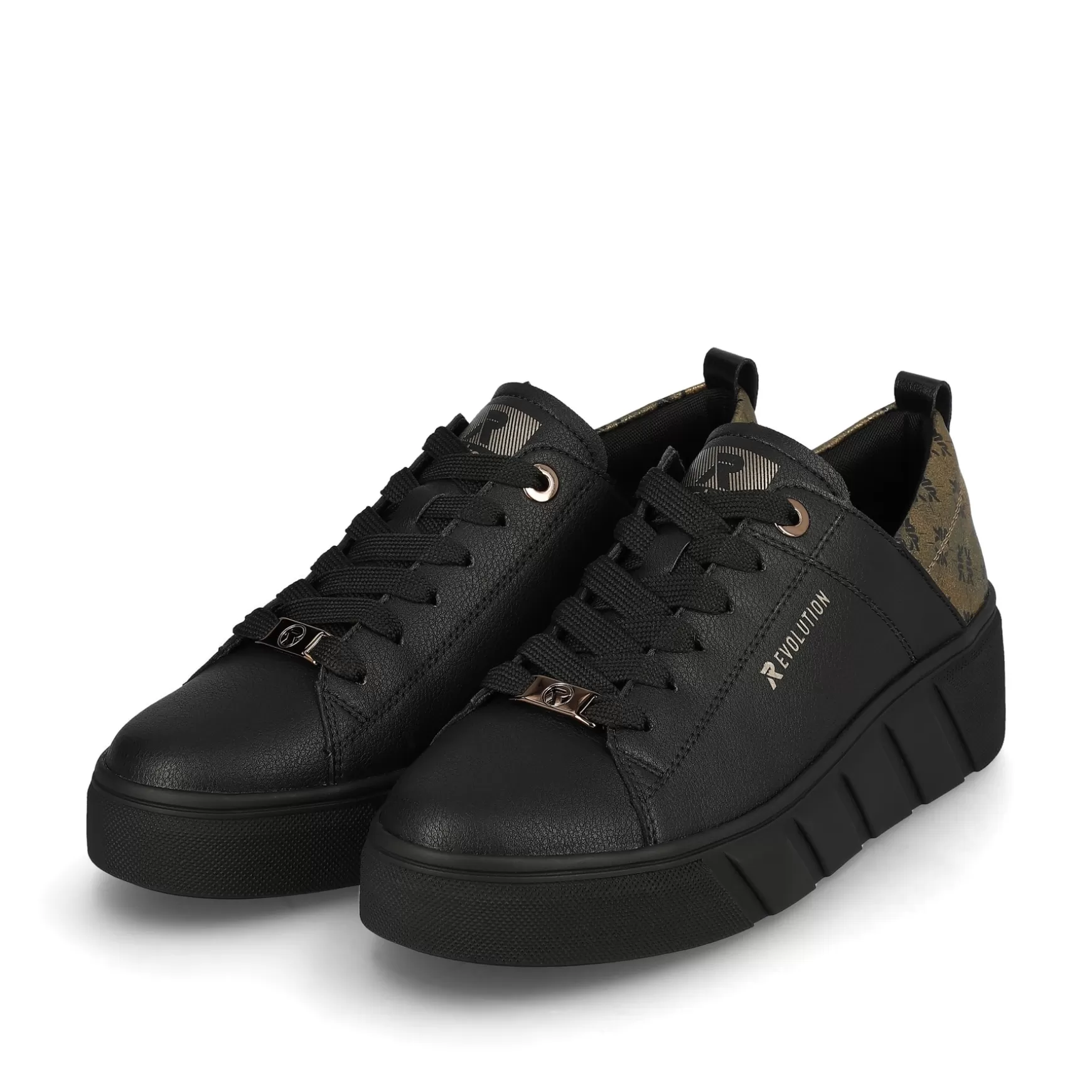 Women'S Sneaker Low Urban Black-Rieker Best Sale