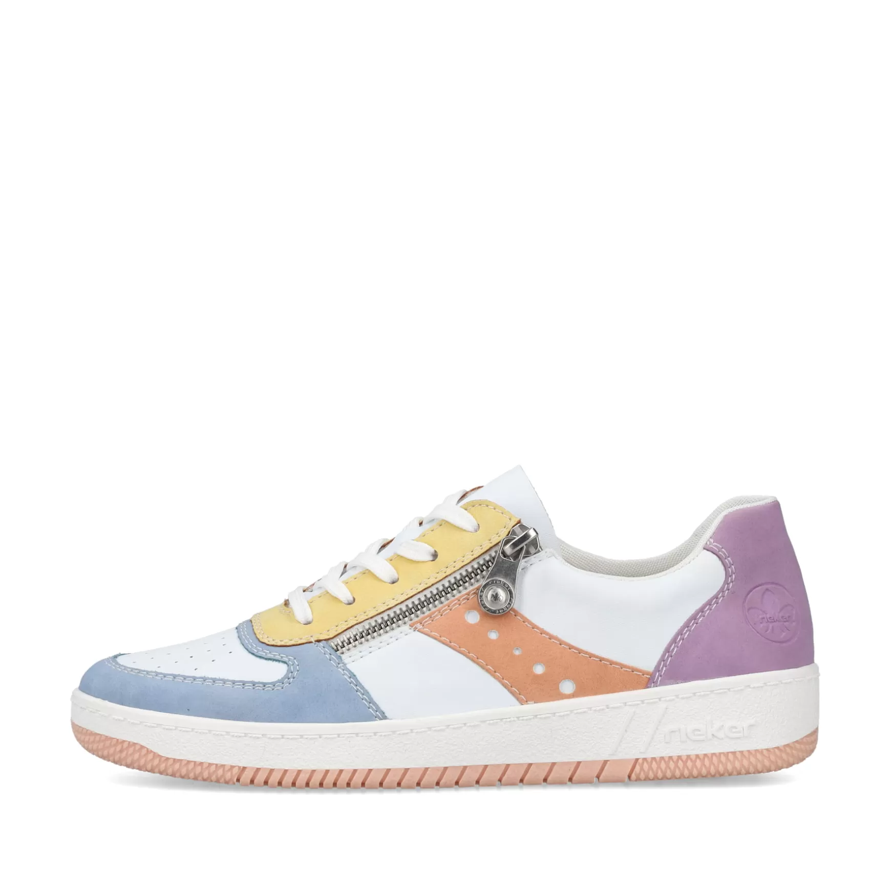 Women'S Sneaker Low White-Colorful-Rieker Cheap