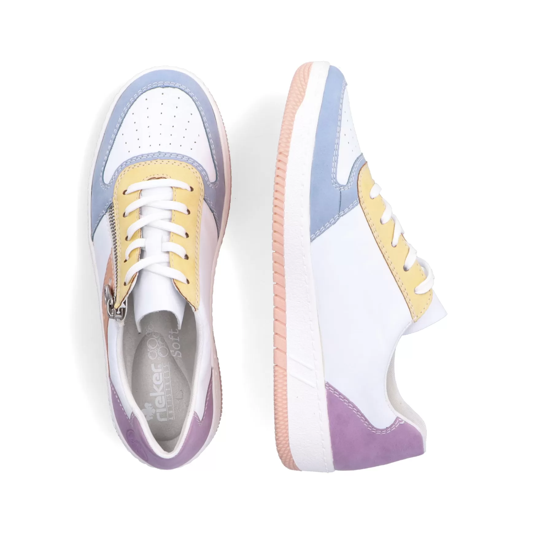 Women'S Sneaker Low White-Colorful-Rieker Cheap