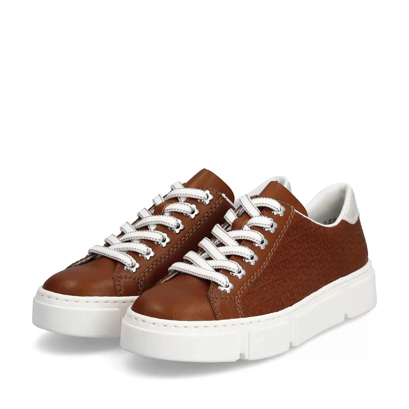 Women'S Sneaker Low Wood Brown-Rieker Best