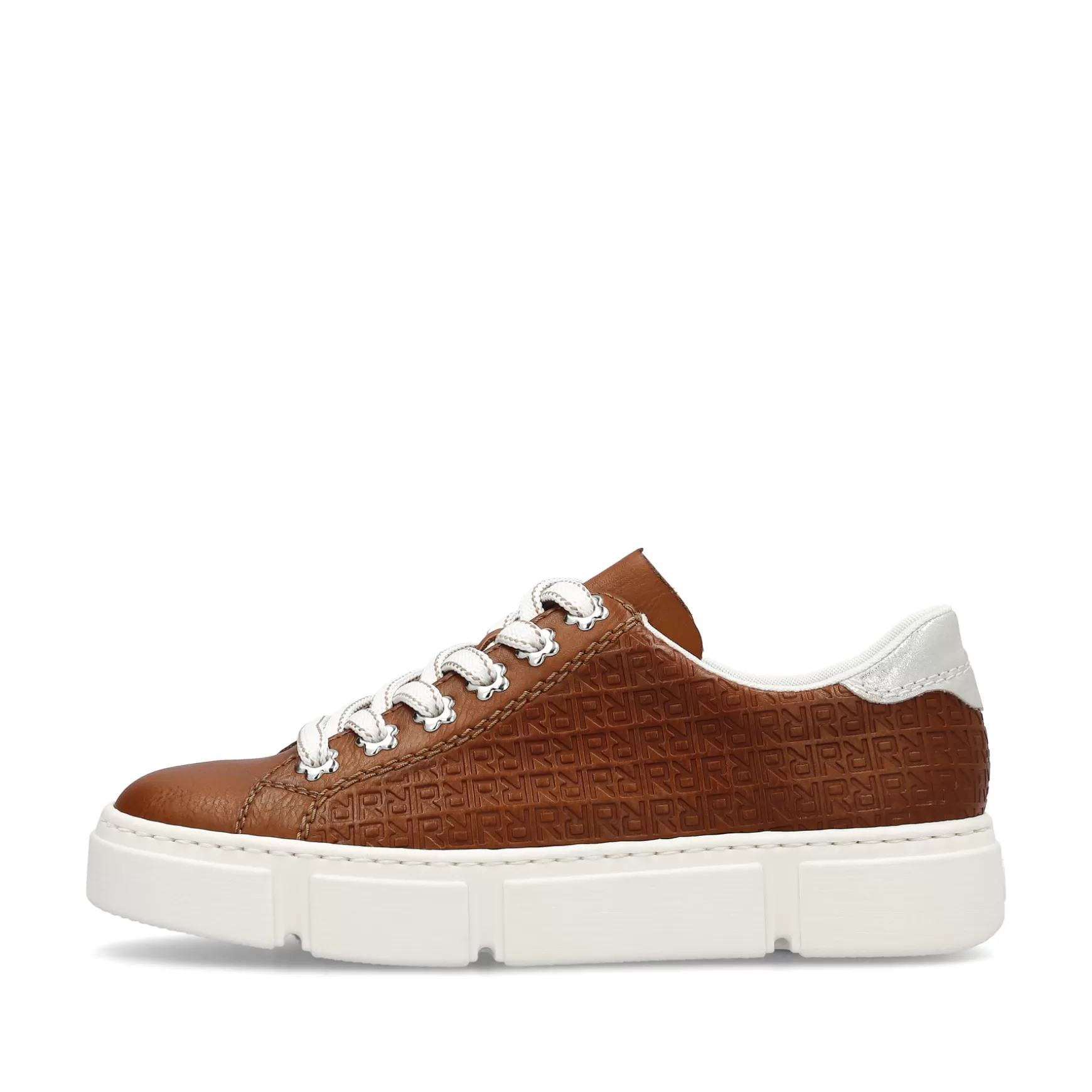 Women'S Sneaker Low Wood Brown-Rieker Best