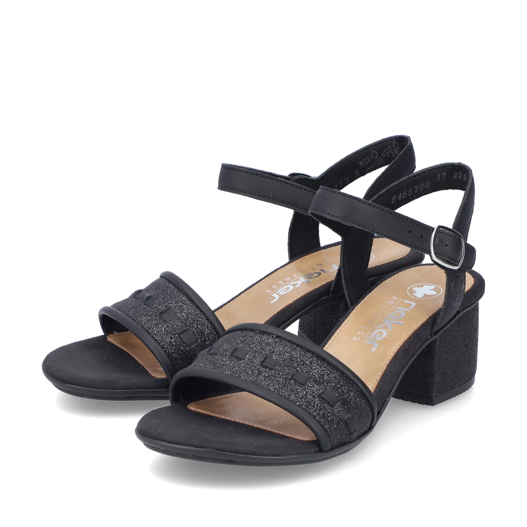 Women'S Strappy Sandals Asphalt Black-Rieker Outlet