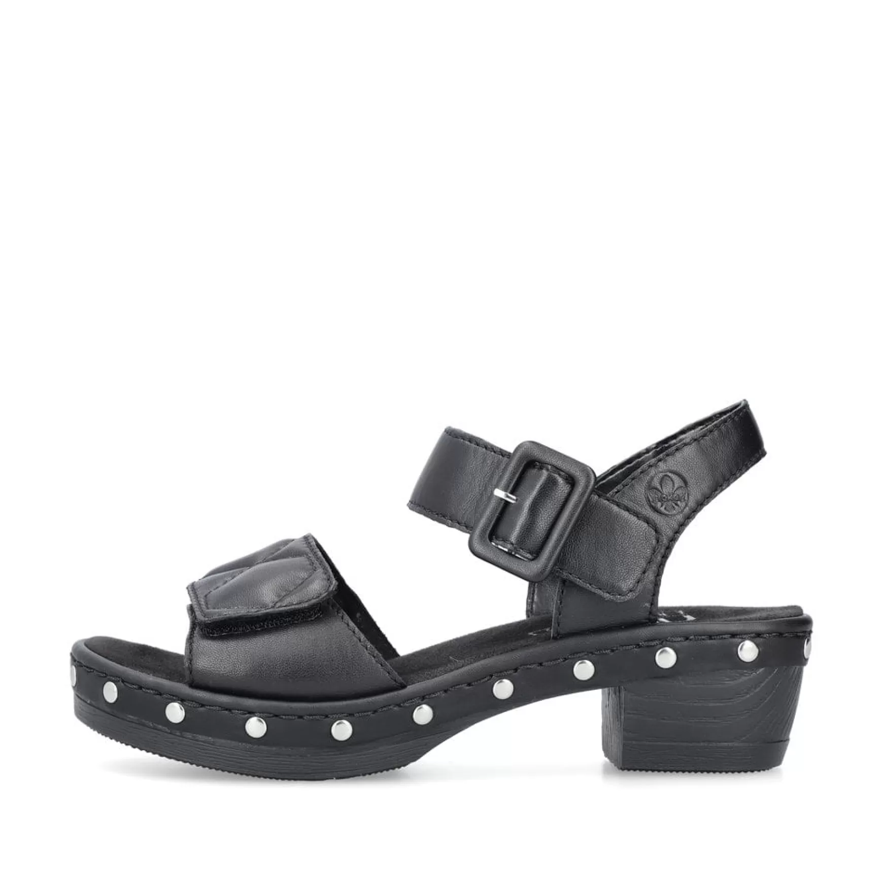 Women'S Strappy Sandals Asphalt Black-Rieker Store