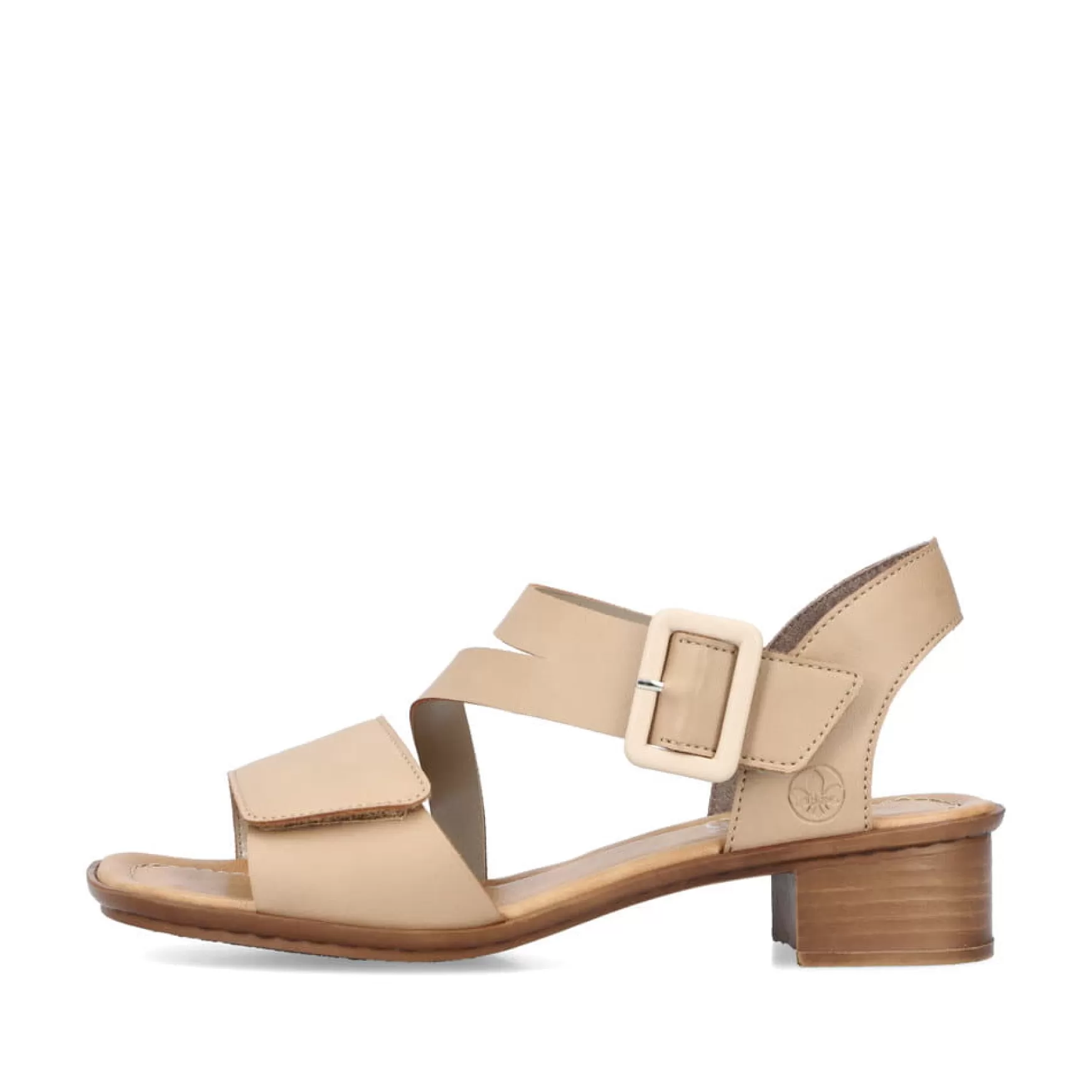 Women'S Strappy Sandals Beige-Rieker Outlet