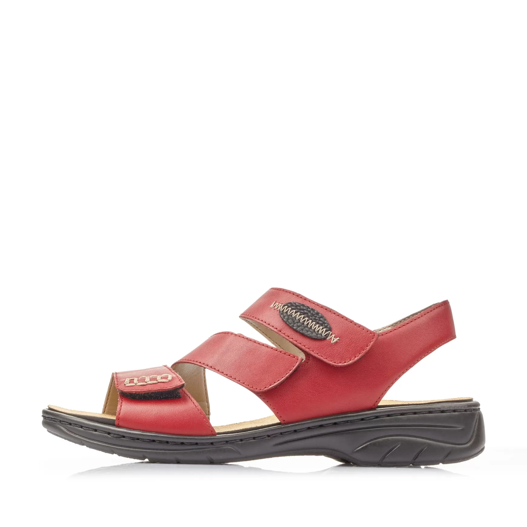 Women'S Strappy Sandals Cherry Red-Rieker Store