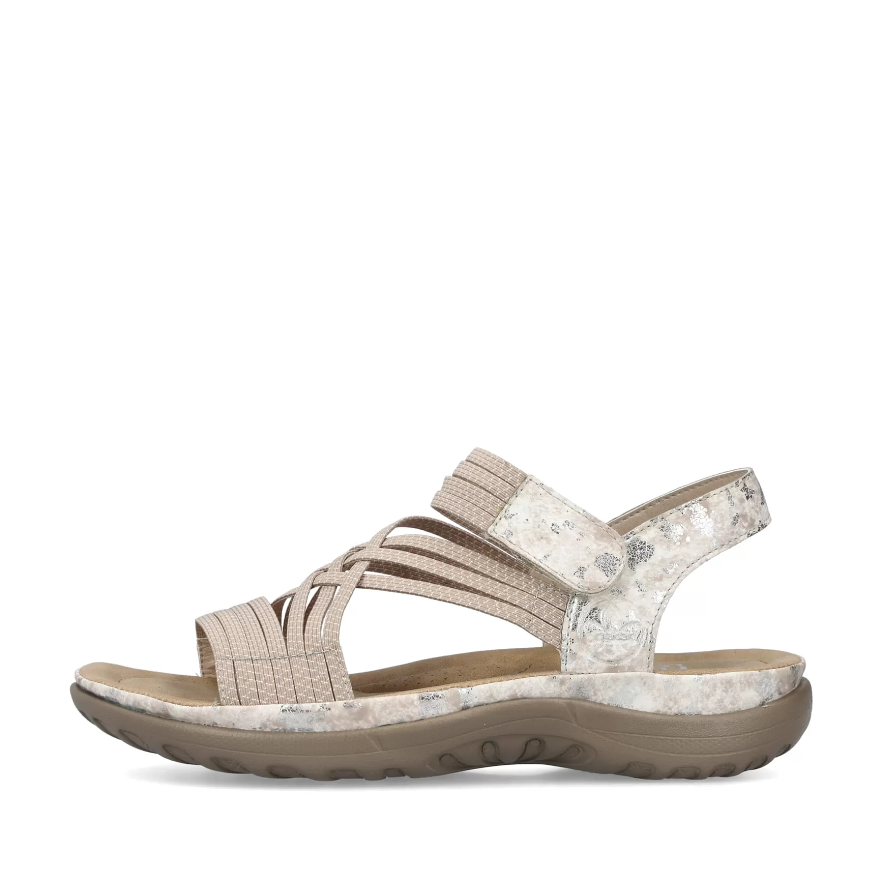 Women'S Strappy Sandals Cream Beige-Rieker Sale