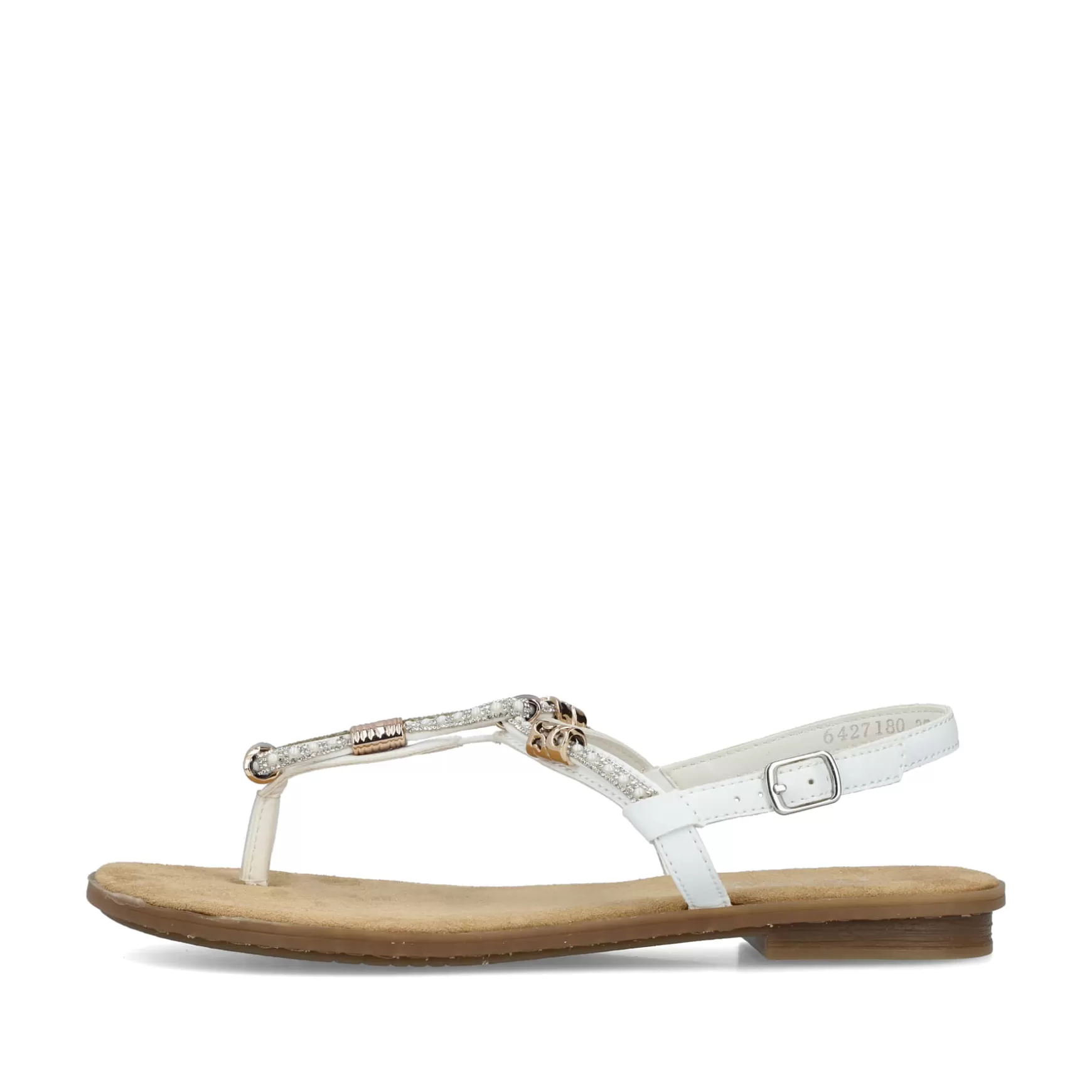 Women'S Strappy Sandals In Crystal White-Rieker Shop