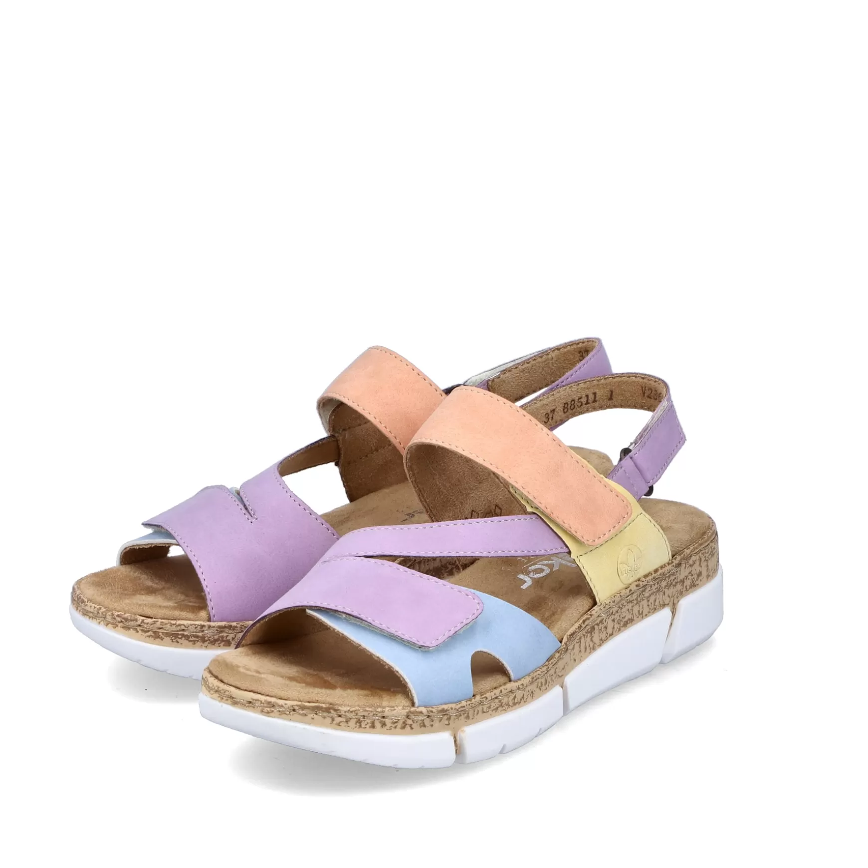 Women'S Strappy Sandals In Pastel Colors-Rieker Clearance