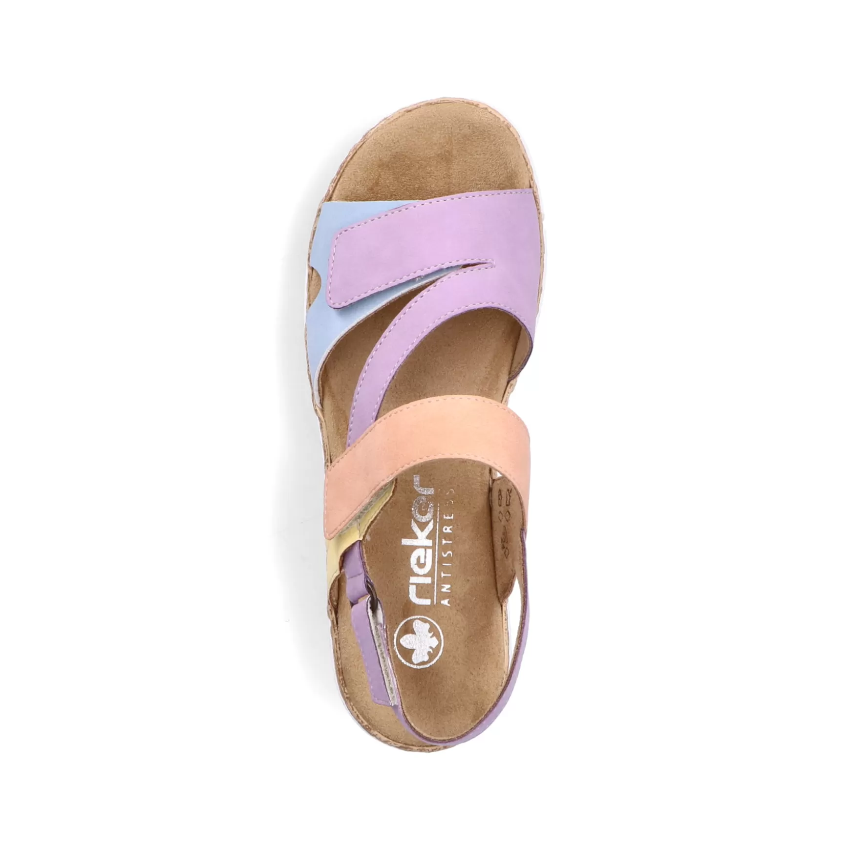 Women'S Strappy Sandals In Pastel Colors-Rieker Clearance