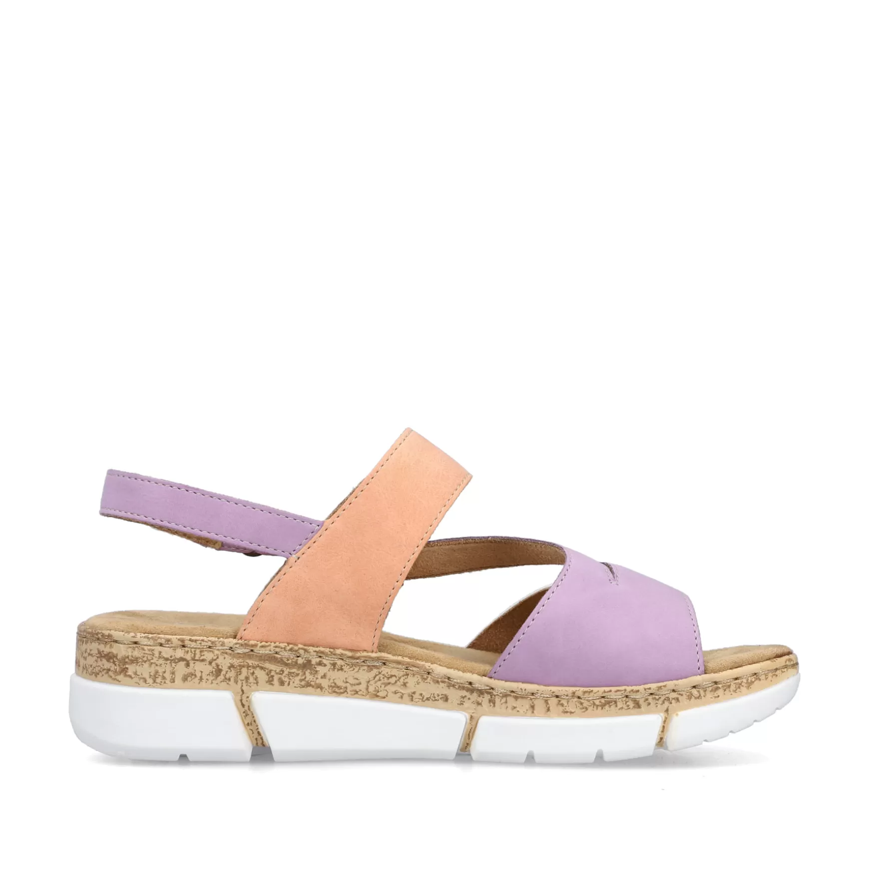 Women'S Strappy Sandals In Pastel Colors-Rieker Clearance