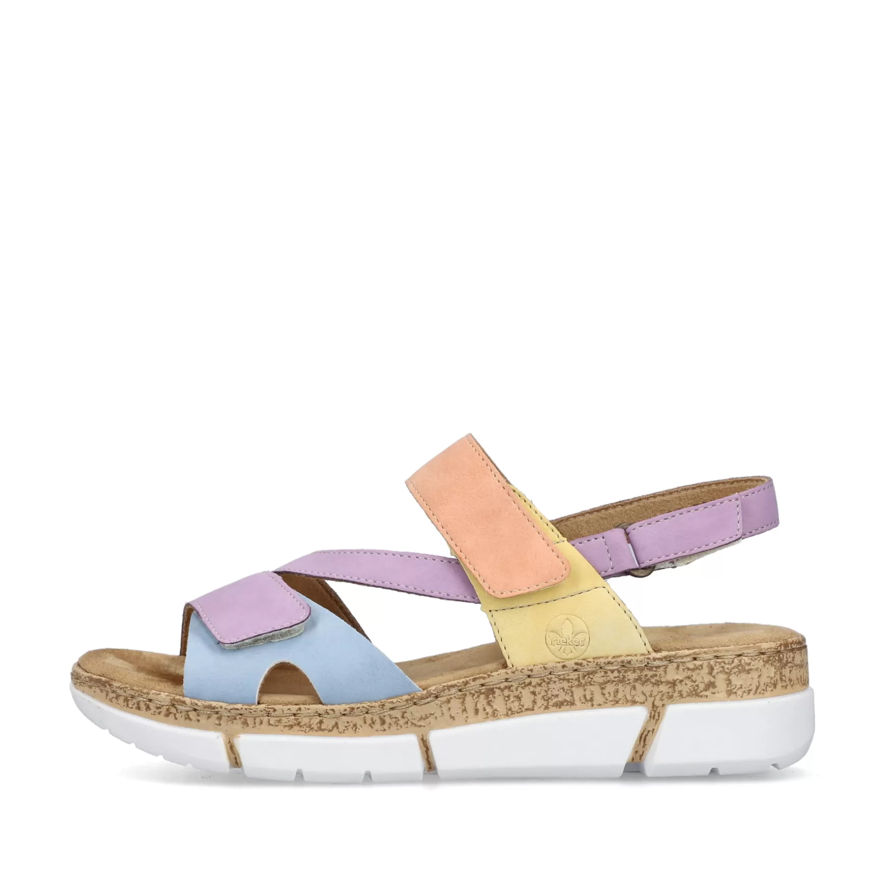 Women'S Strappy Sandals In Pastel Colors-Rieker Clearance