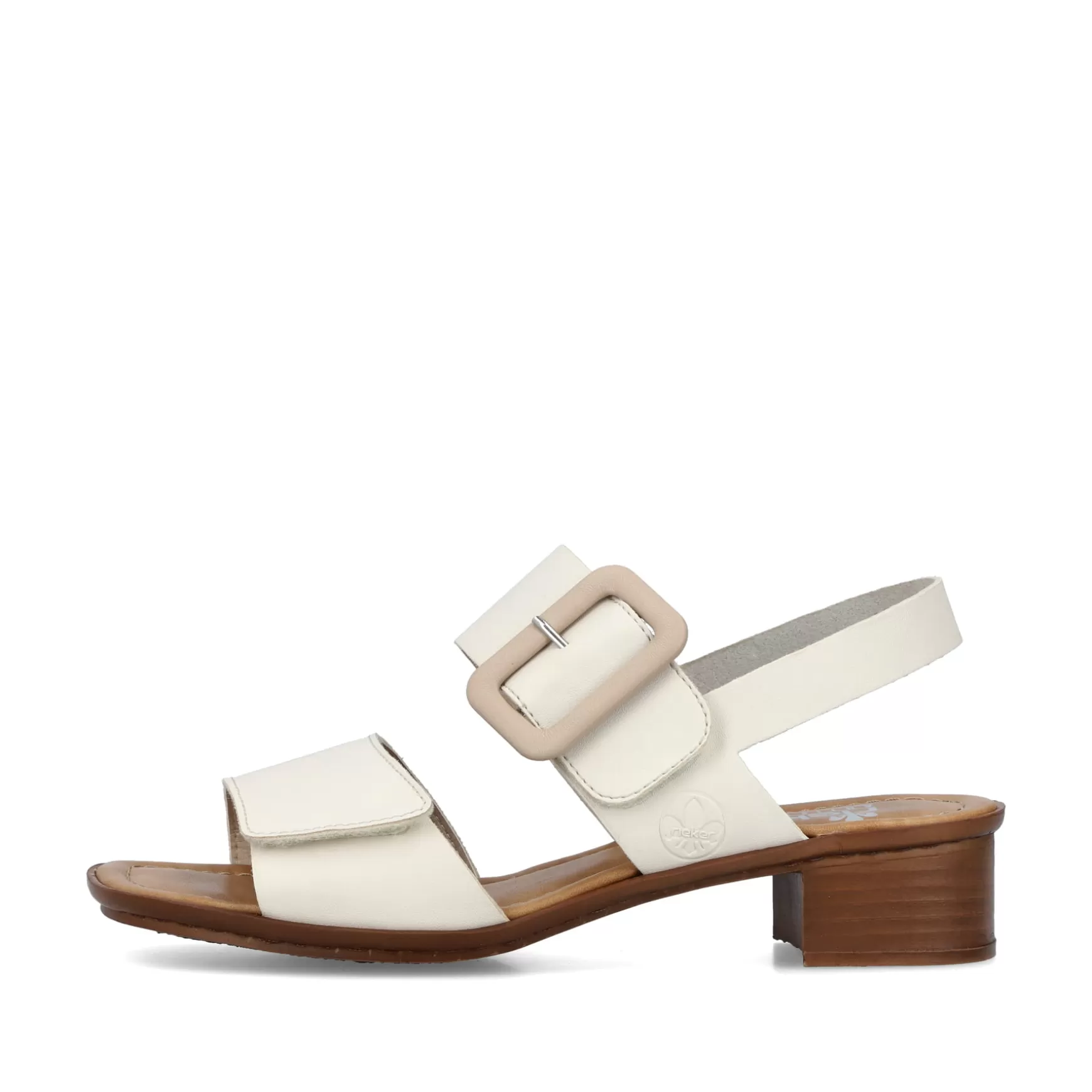 Women'S Strappy Sandals Light Beige-Rieker Flash Sale