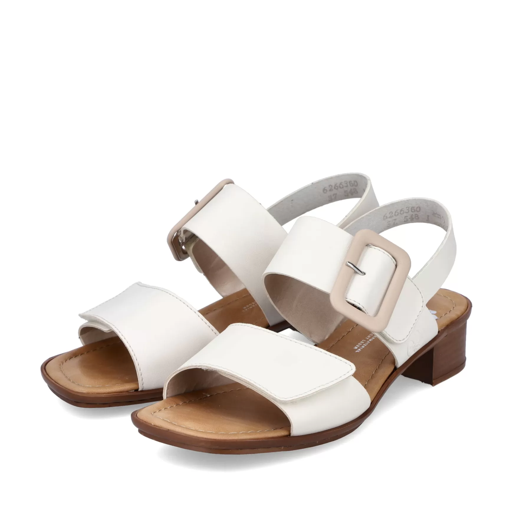 Women'S Strappy Sandals Light Beige-Rieker Flash Sale