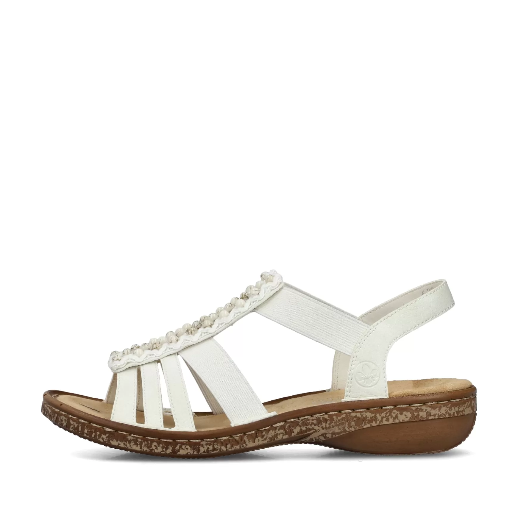 Women'S Strappy Sandals Light Beige-Rieker Hot