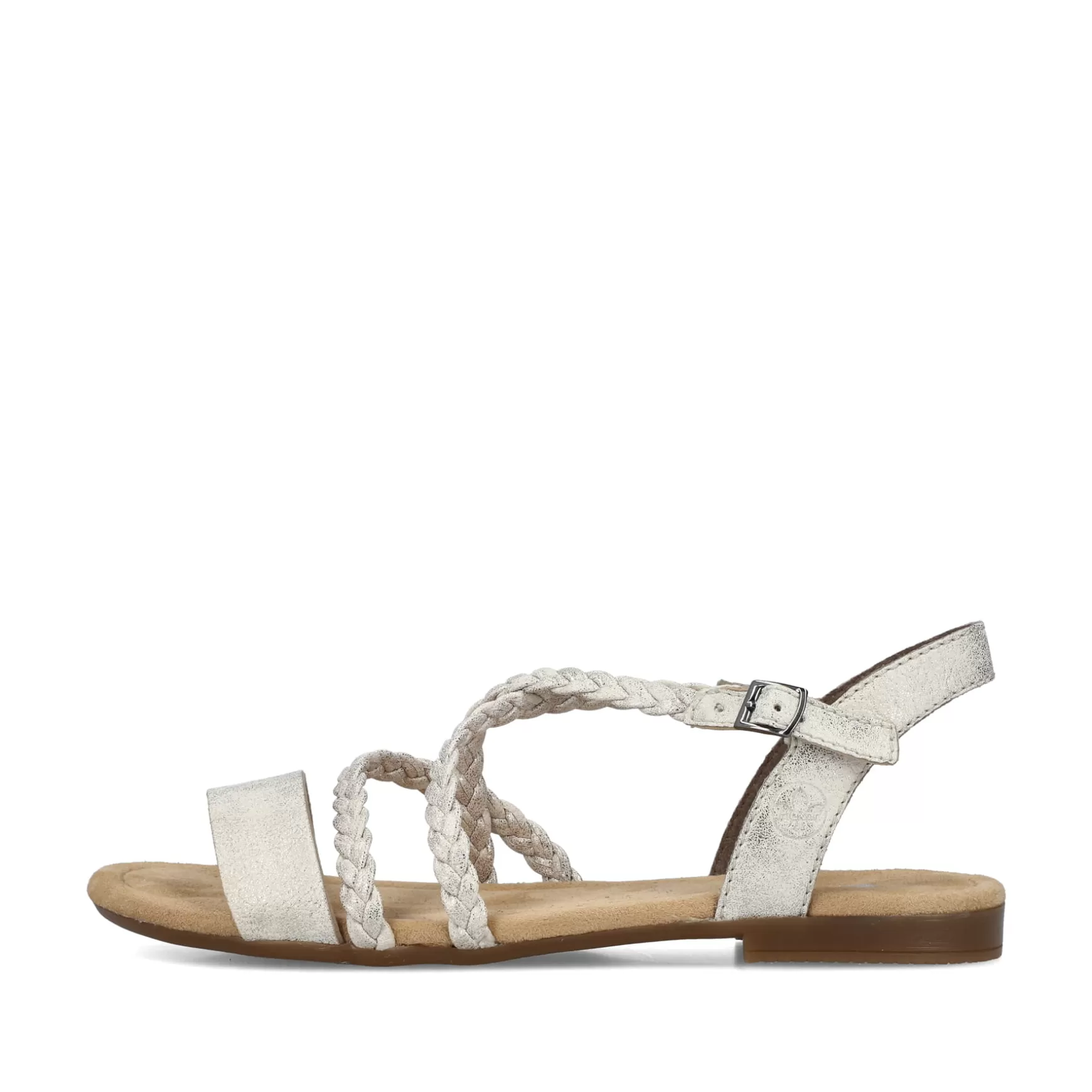 Women'S Strappy Sandals Light Beige-Rieker Best Sale