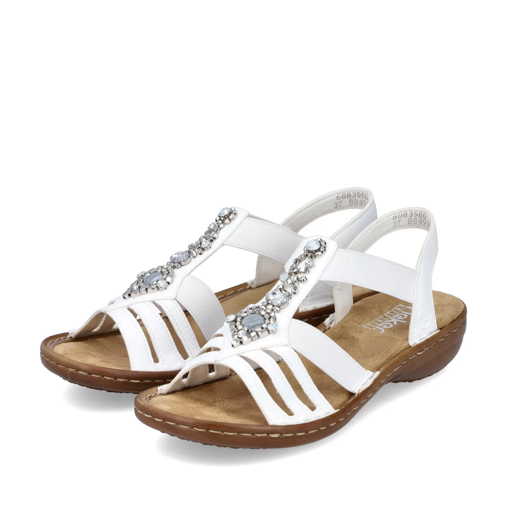 Women'S Strappy Sandals Lily White-Rieker New