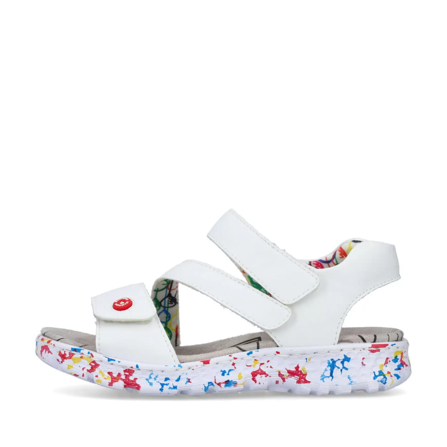 Women'S Strappy Sandals Lily White-Rieker Sale