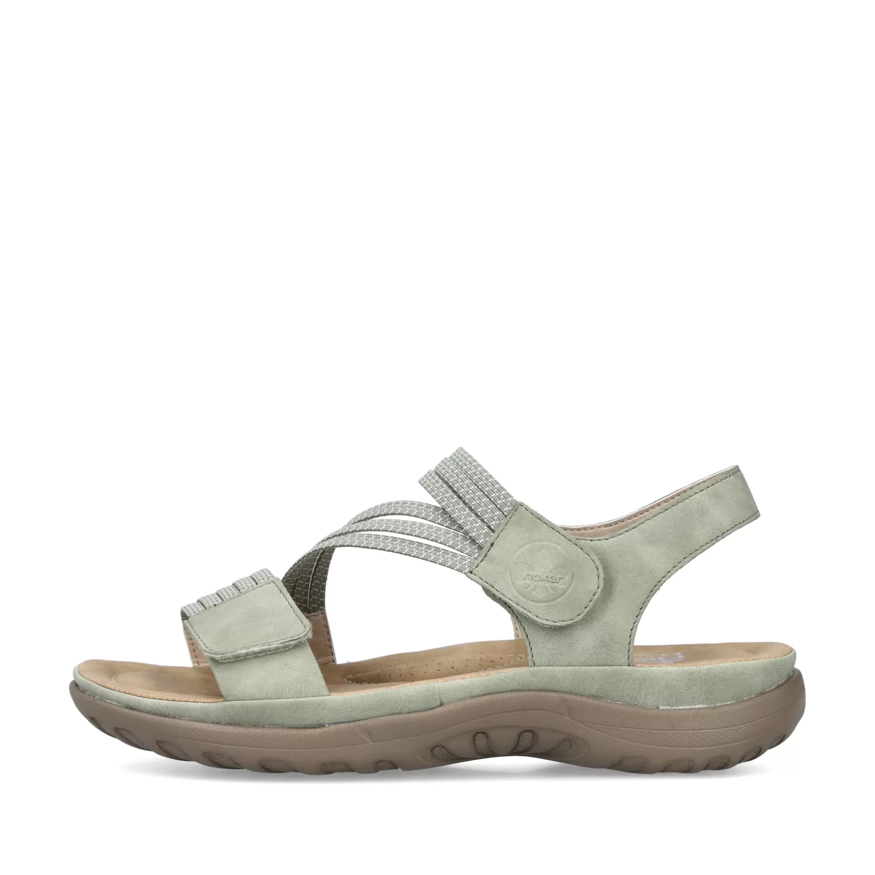 Women'S Strappy Sandals Mint Green-Rieker Clearance