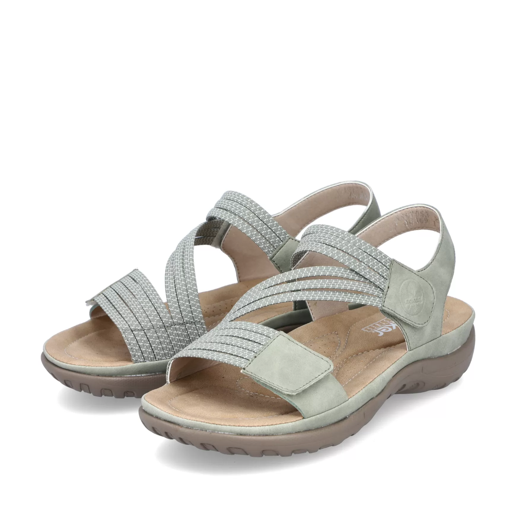 Women'S Strappy Sandals Mint Green-Rieker Clearance