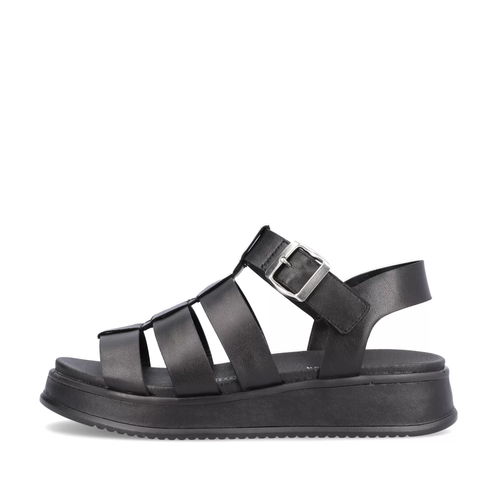 Women'S Strappy Sandals Night Black-Rieker Clearance