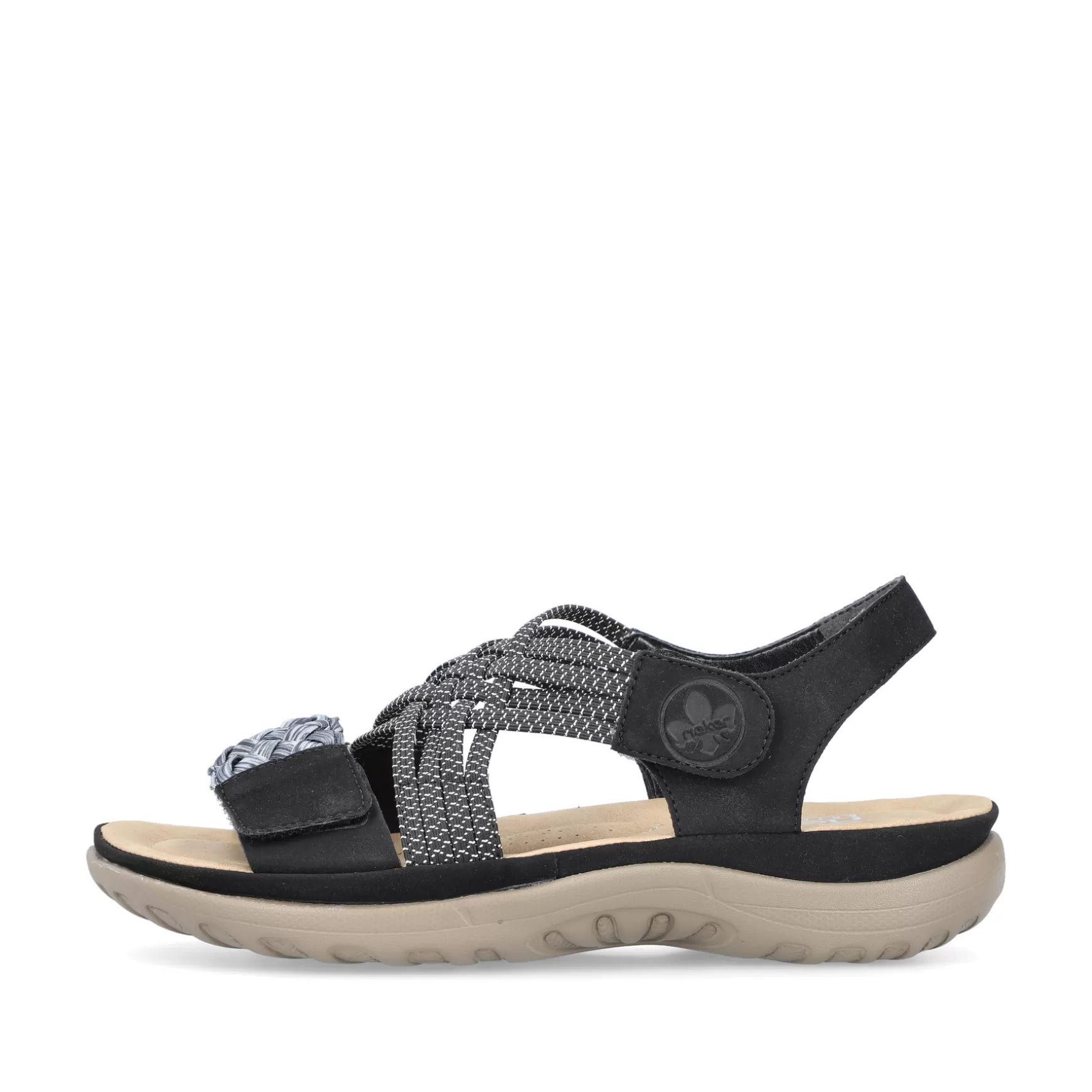 Women'S Strappy Sandals Night Black-Rieker Online