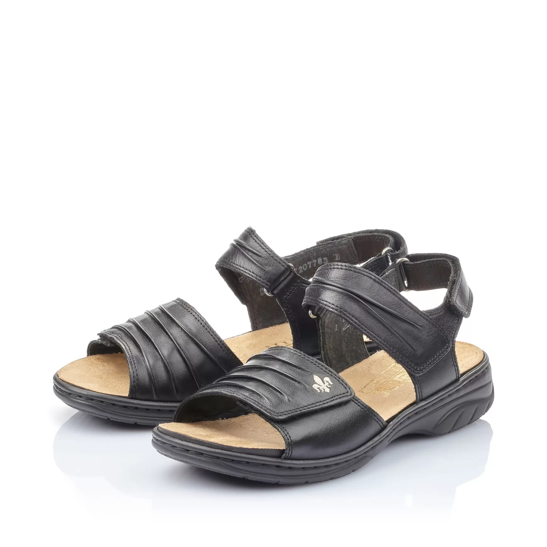 Women'S Strappy Sandals Night Black-Rieker Online