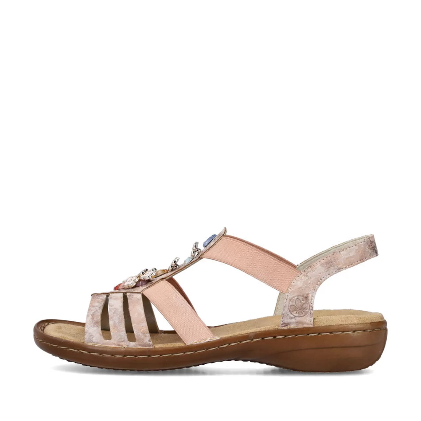 Women'S Strappy Sandals Old Pink-Rieker Flash Sale