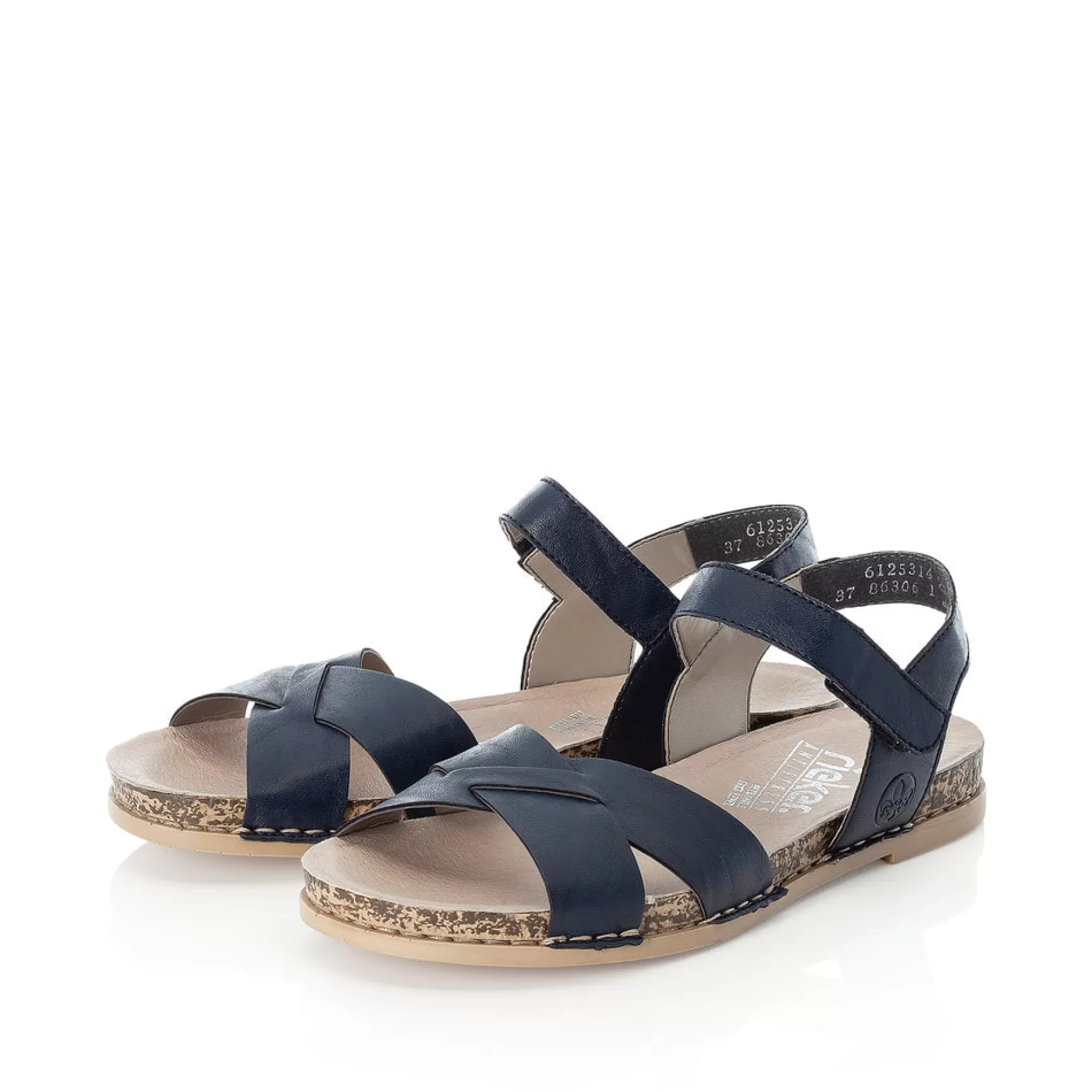 Women'S Strappy Sandals Pacific Blue-Rieker Best Sale