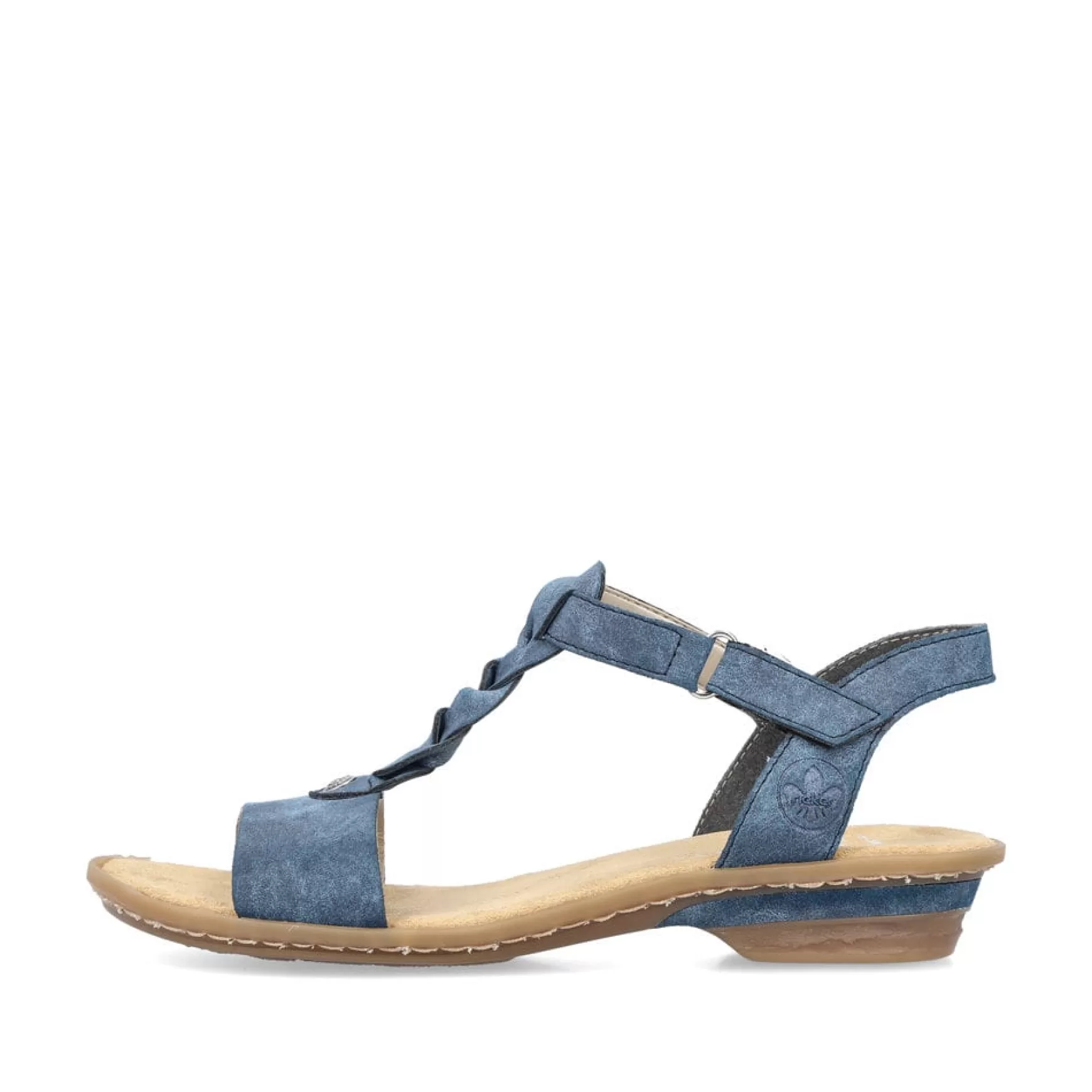 Women'S Strappy Sandals Pacific Blue-Rieker Outlet