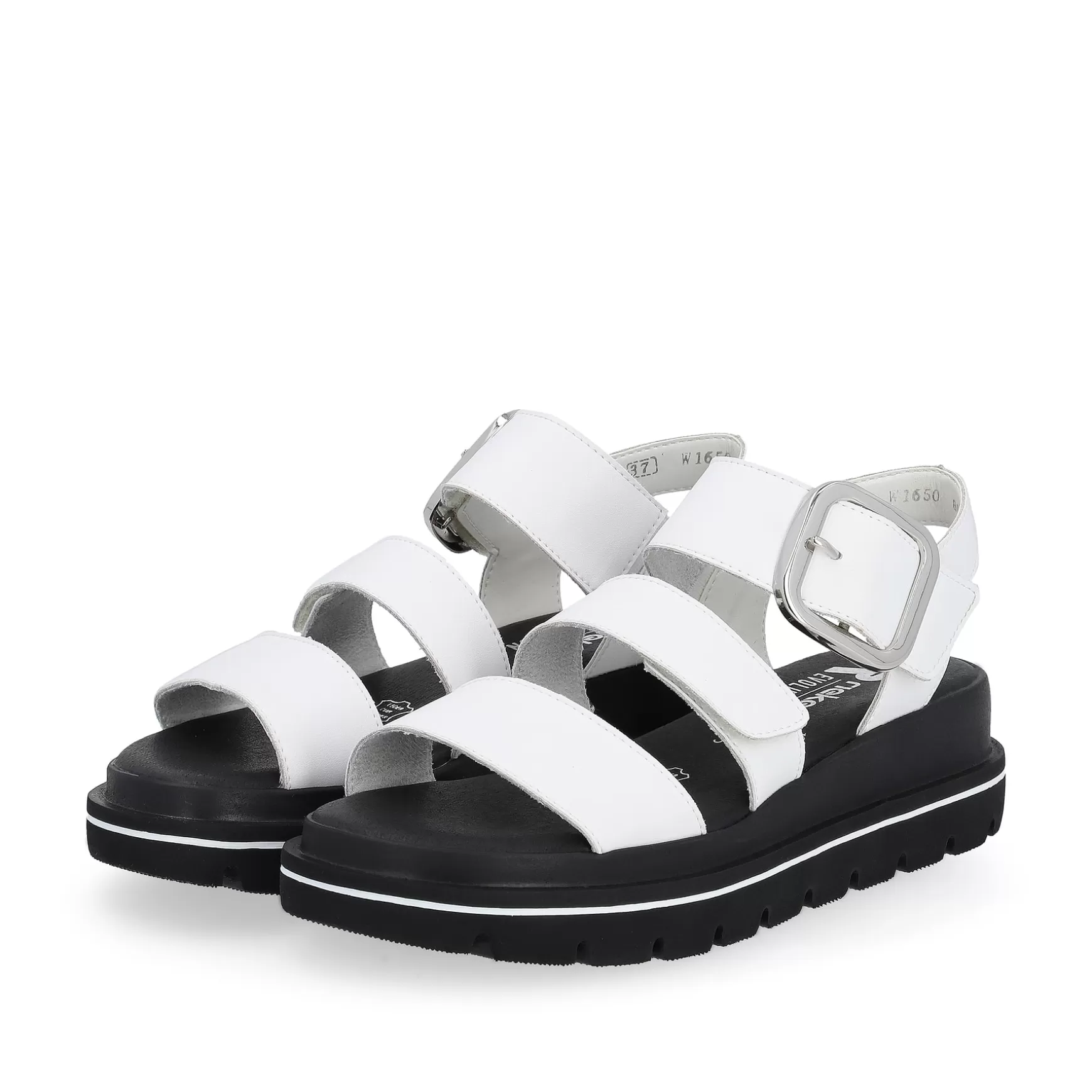 Women'S Strappy Sandals Pearl White-Rieker Outlet