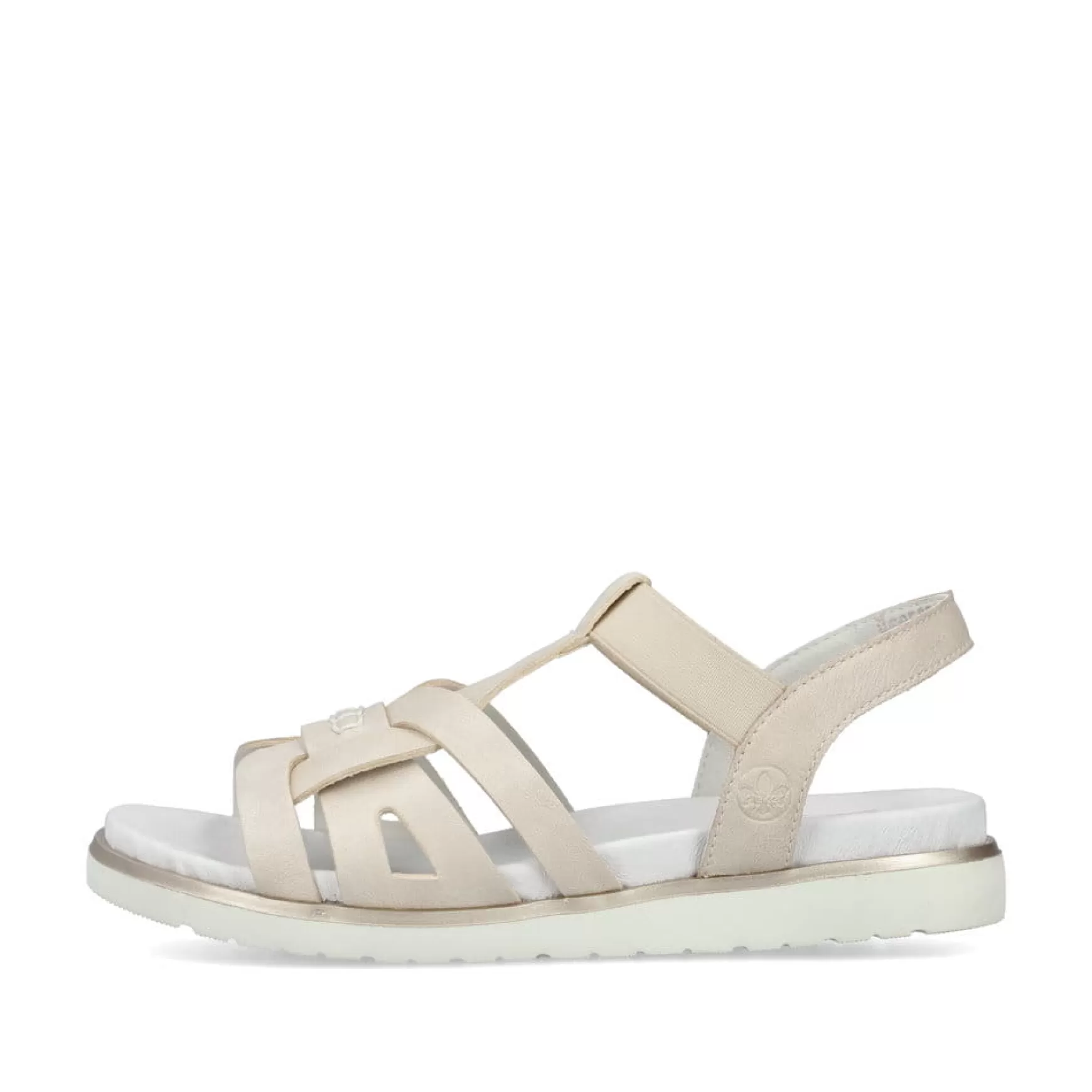 Women'S Strappy Sandals Pearl White-Rieker Best Sale