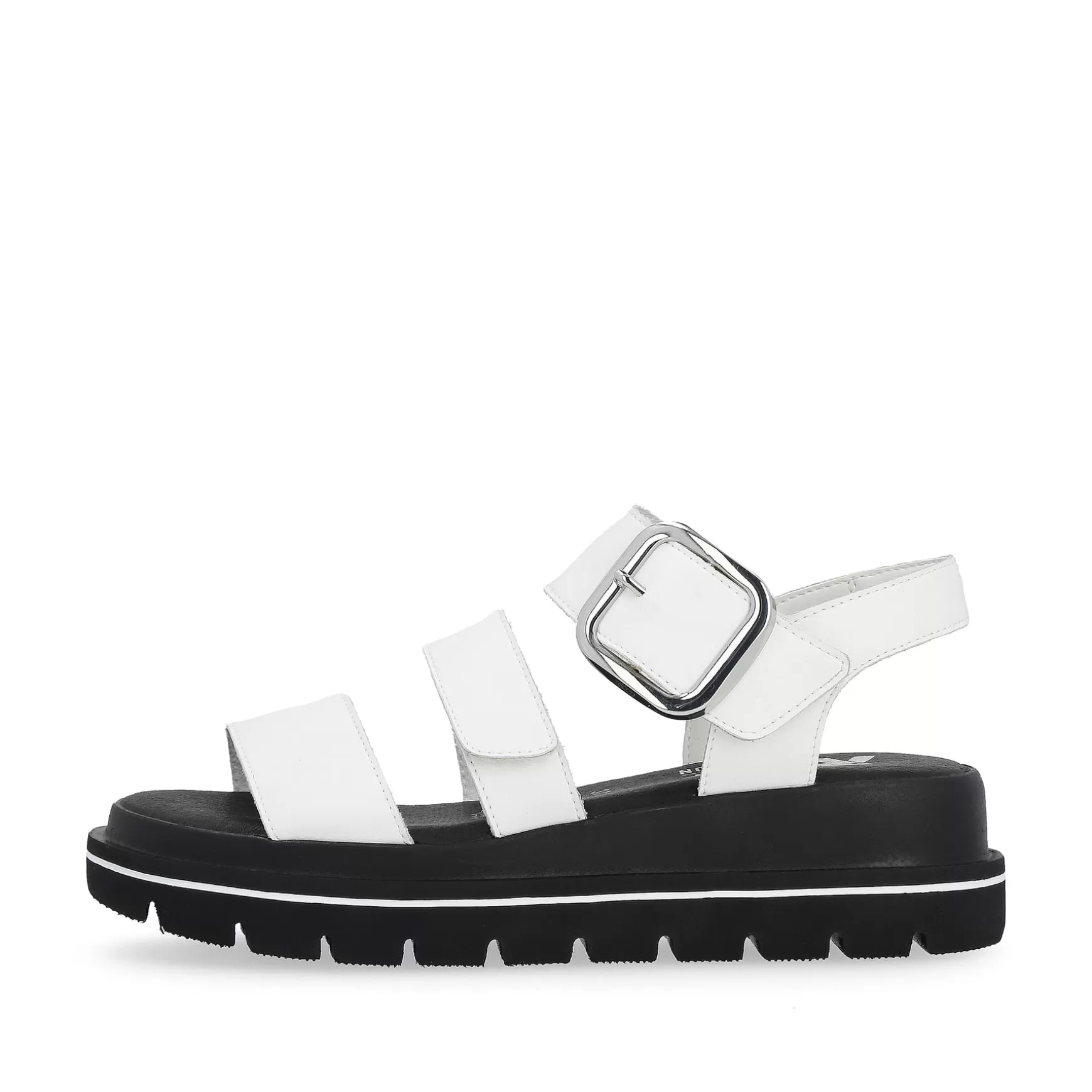 Women'S Strappy Sandals Pearl White-Rieker Outlet