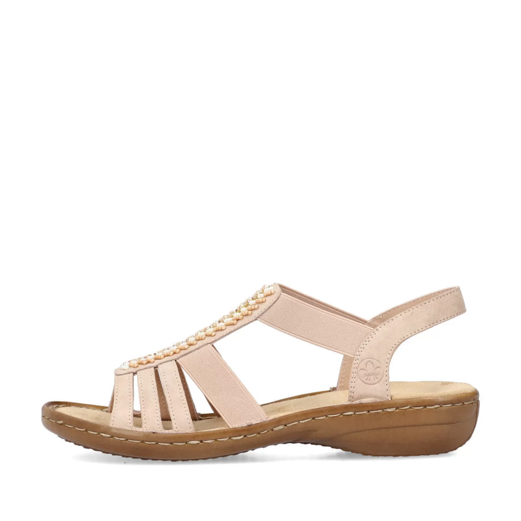 Women'S Strappy Sandals Soft Pink-Rieker Best