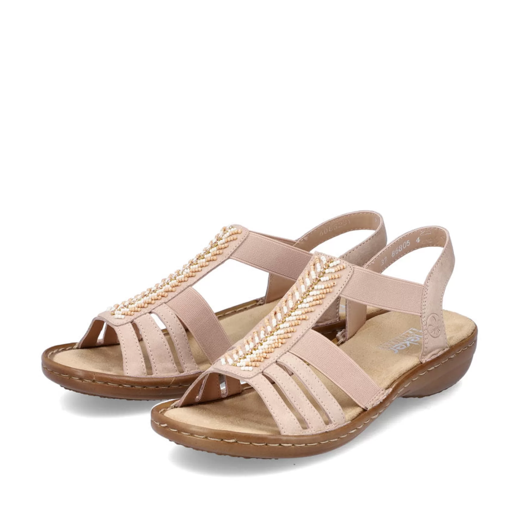 Women'S Strappy Sandals Soft Pink-Rieker Best