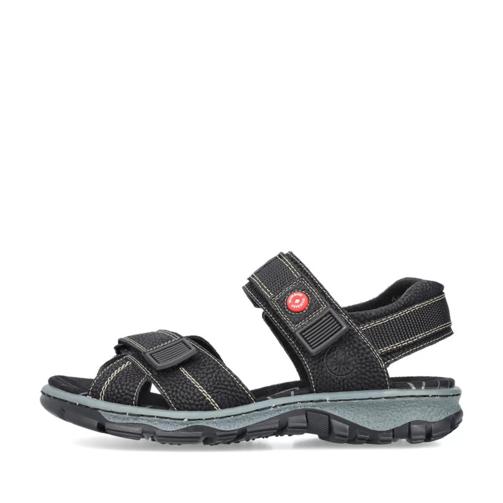 Women'S Trekking Sandals Asphalt Black-Rieker Fashion