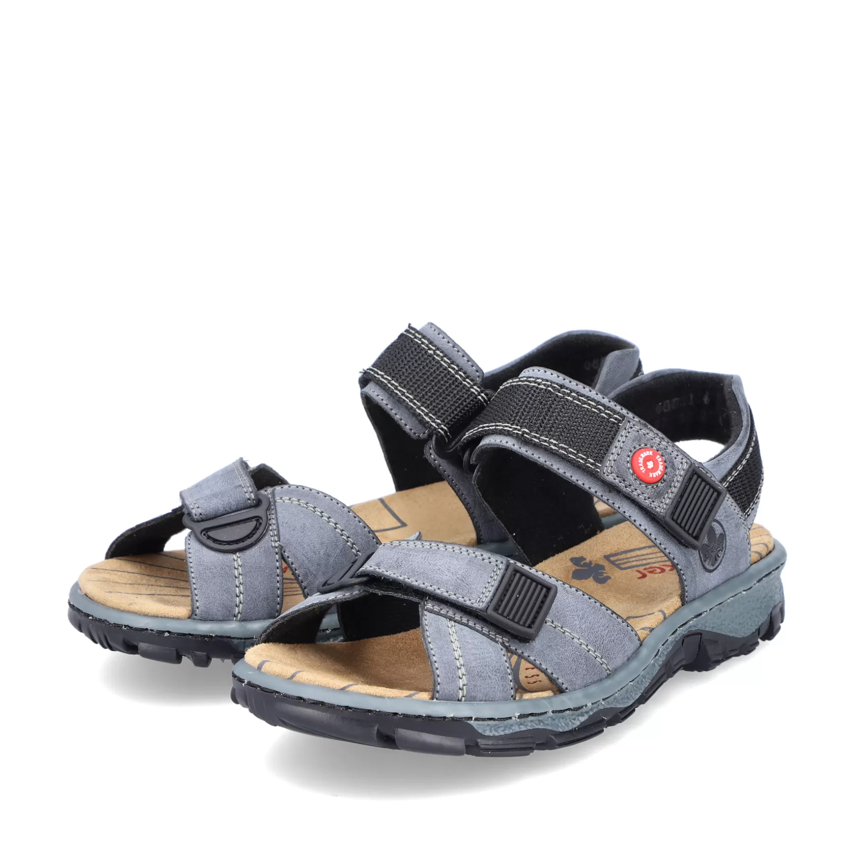 Women'S Trekking Sandals Blue Gray-Rieker Fashion