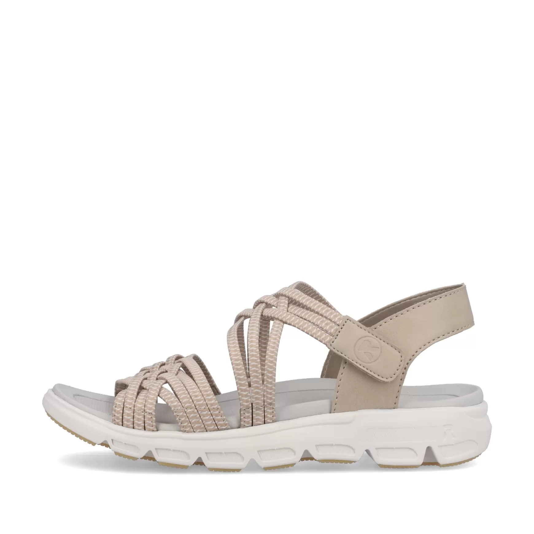 Women'S Trekking Sandals Clay Beige-Rieker Best