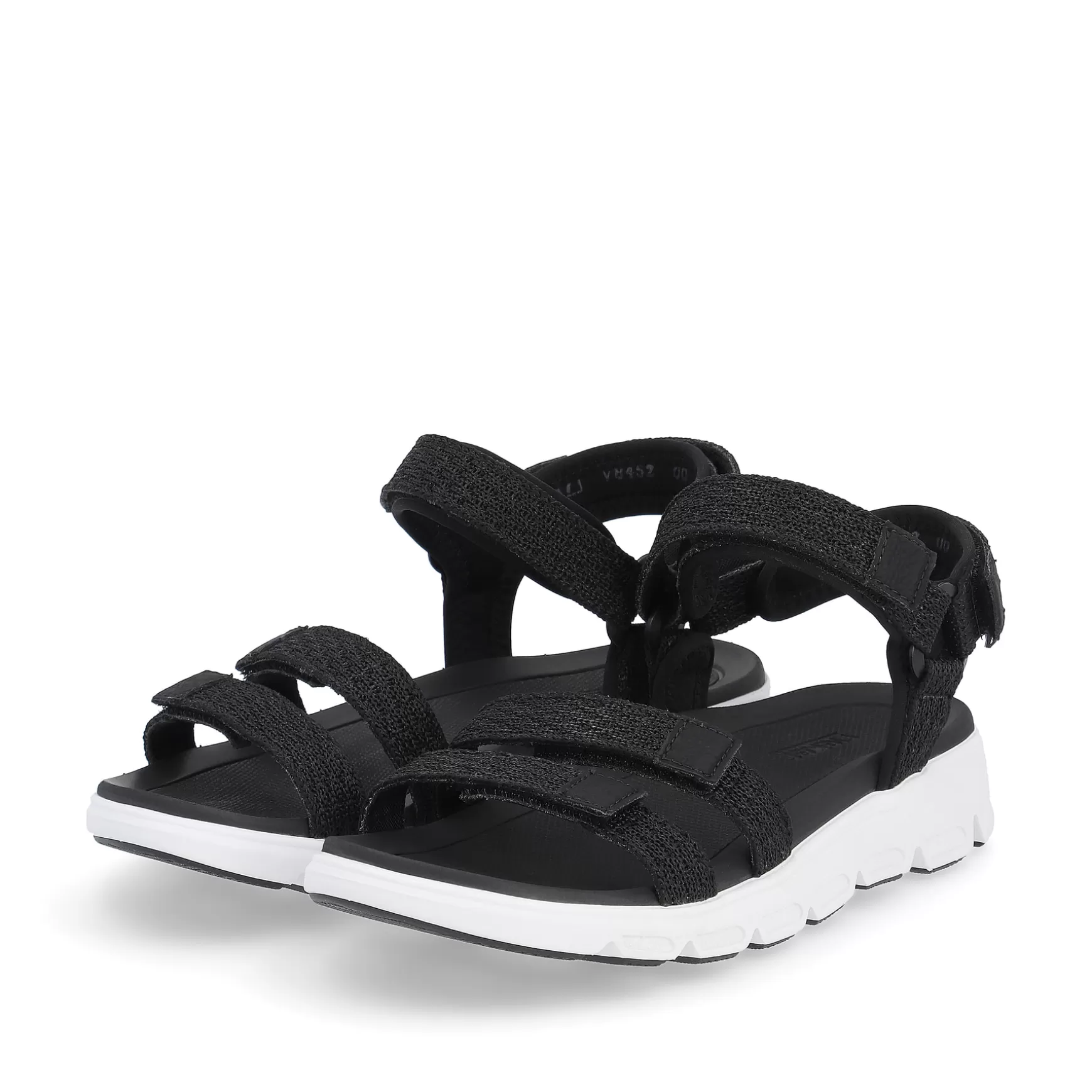 Women'S Trekking Sandals Deep Black-Rieker Best Sale