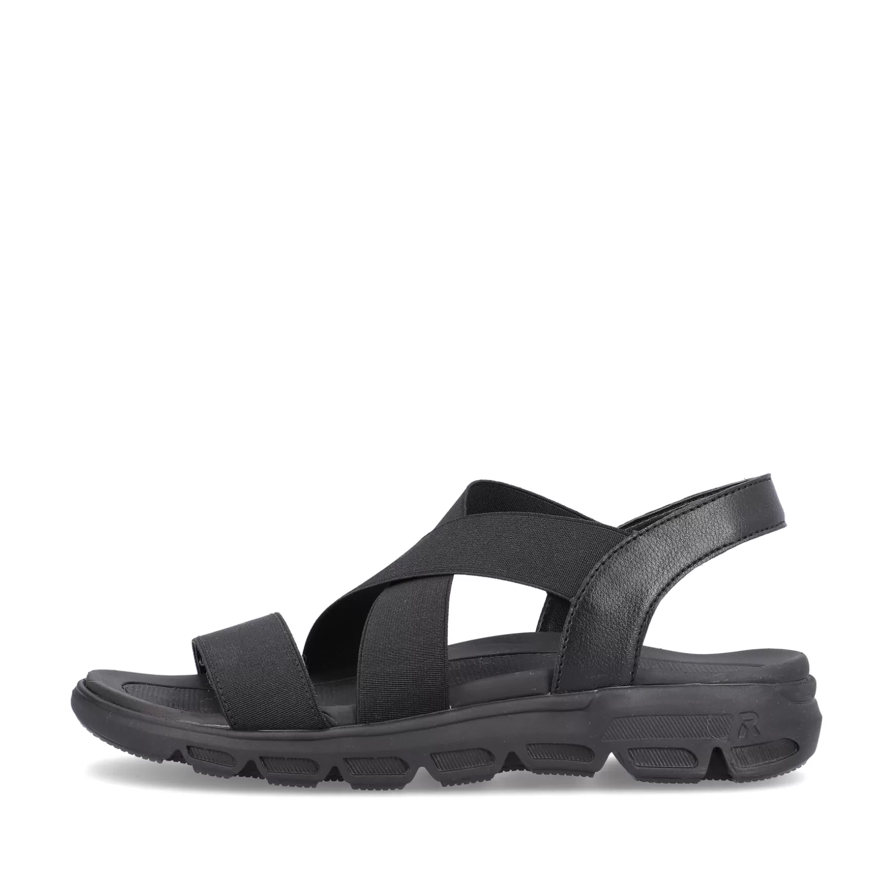 Women'S Trekking Sandals Deep Black-Rieker Best