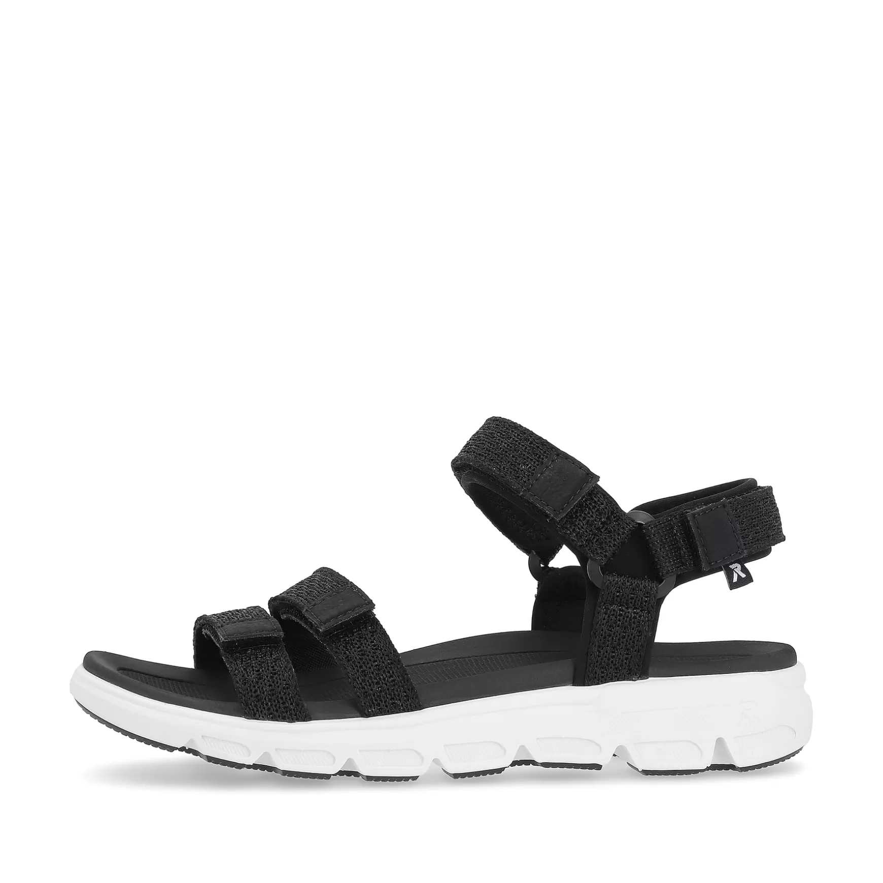 Women'S Trekking Sandals Deep Black-Rieker Best Sale