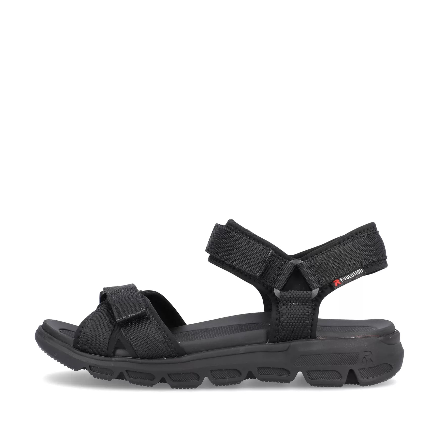 Women'S Trekking Sandals Deep Black-Rieker Hot