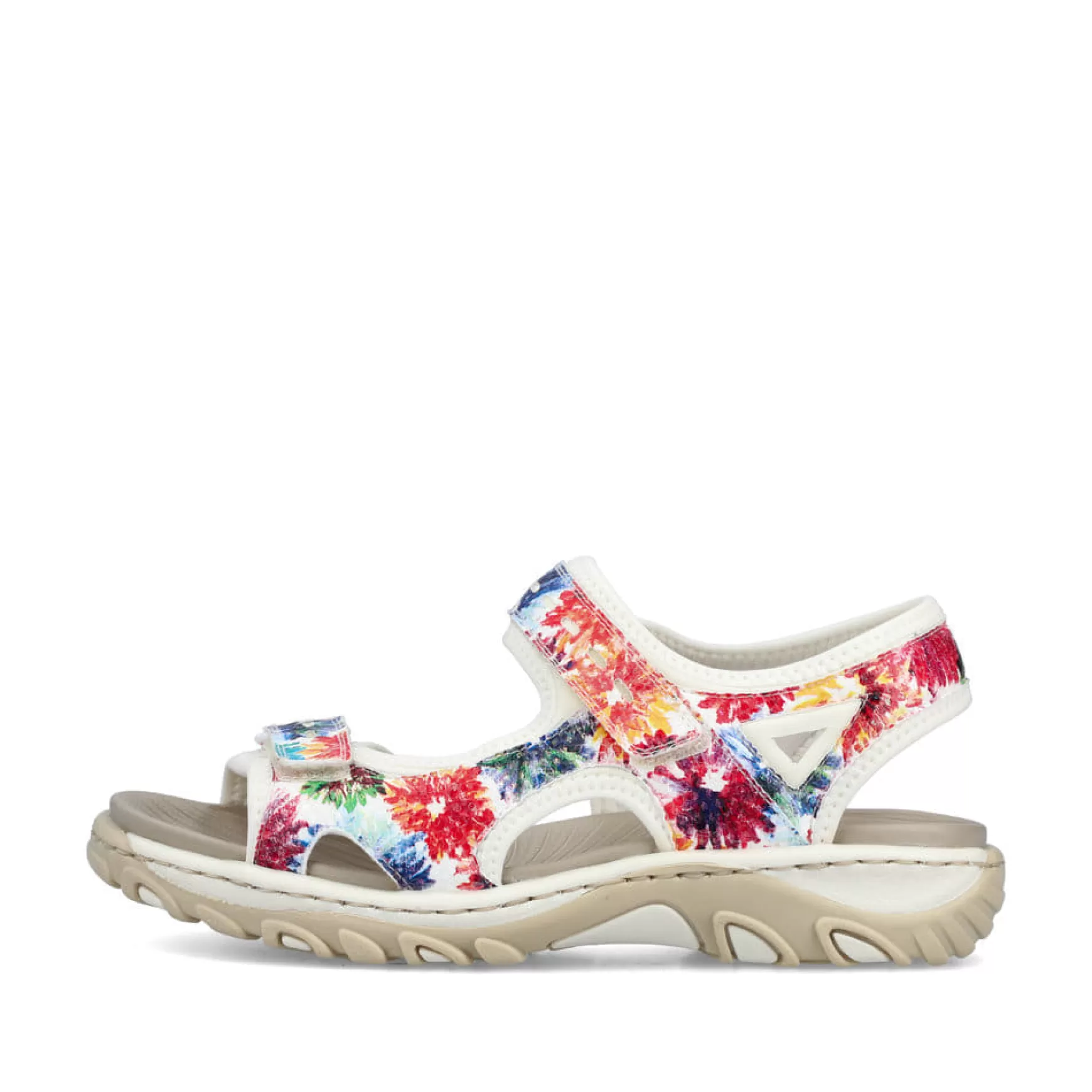 Women'S Trekking Sandals Floral-Pure White-Rieker Online