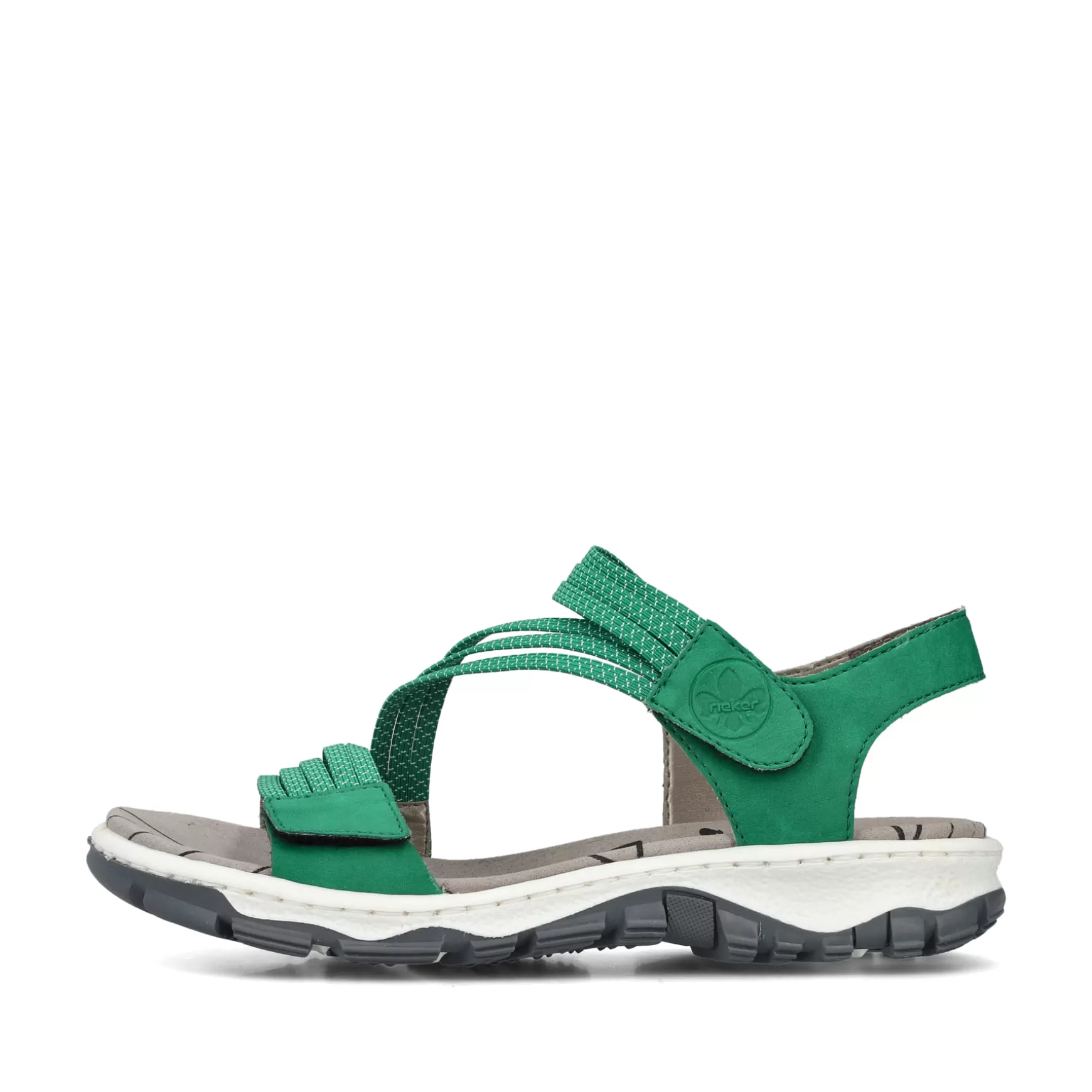 Women'S Trekking Sandals Grass Green-Rieker Sale