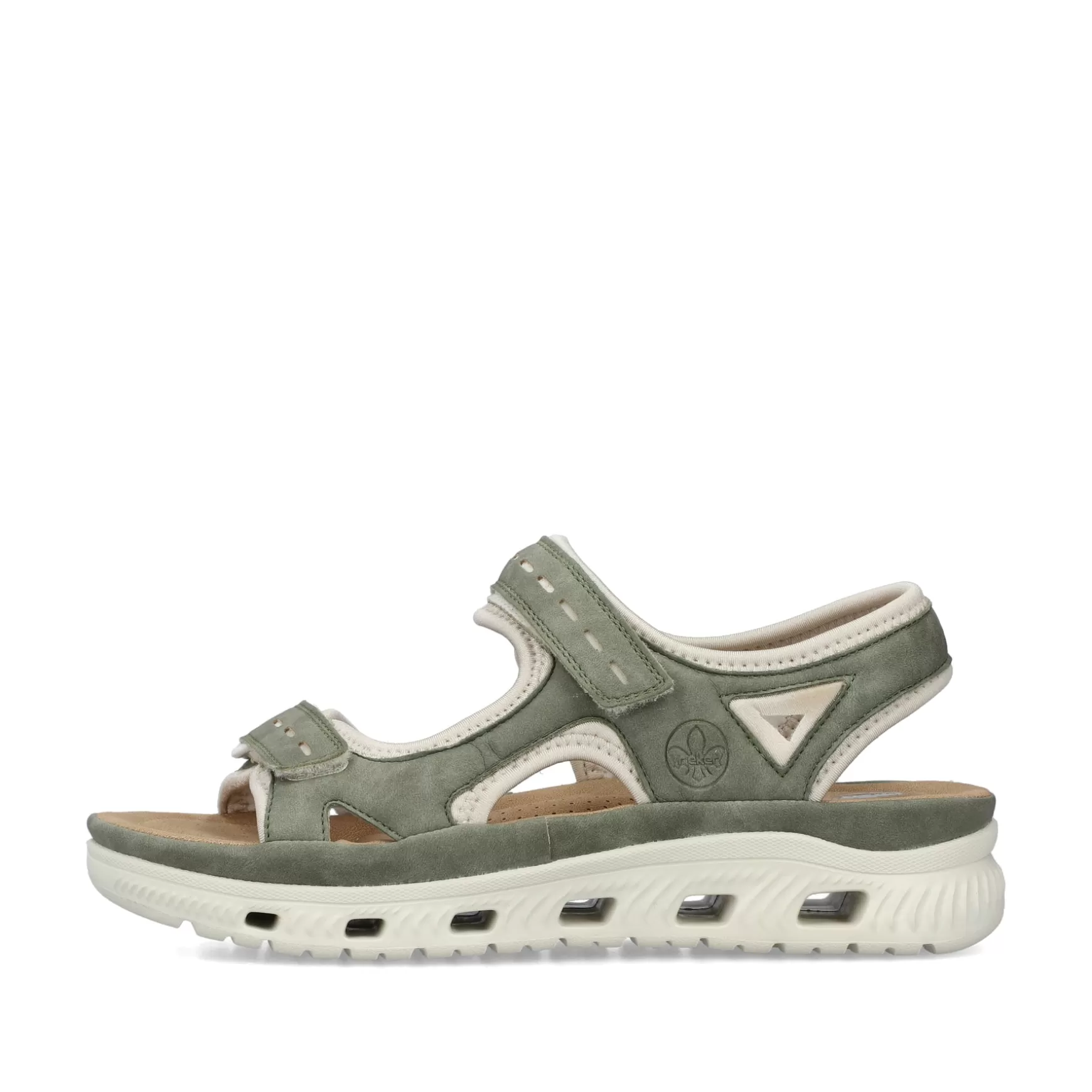 Women'S Trekking Sandals Green Grey-Rieker Cheap