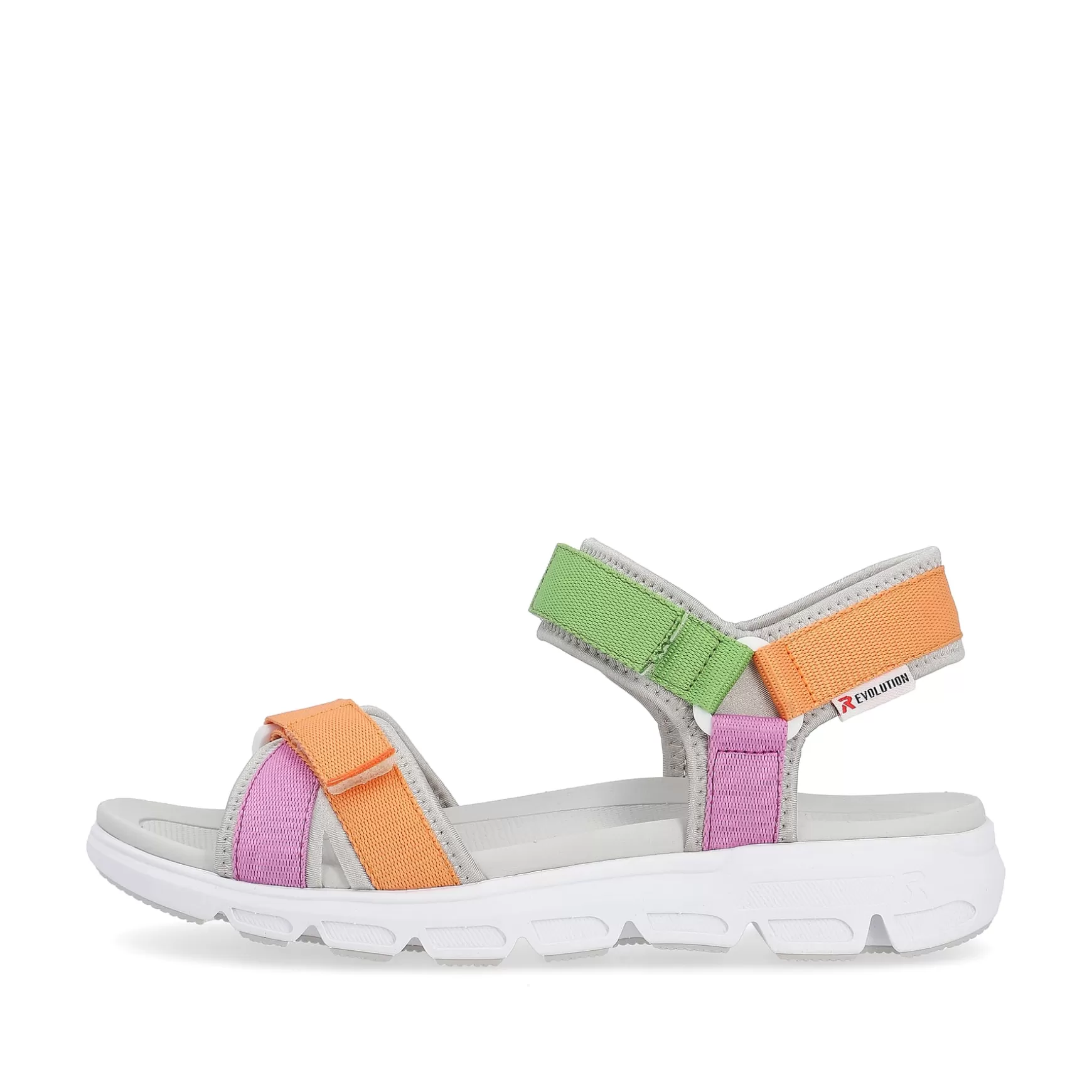 Women'S Trekking Sandals Multicolored-Rieker Flash Sale