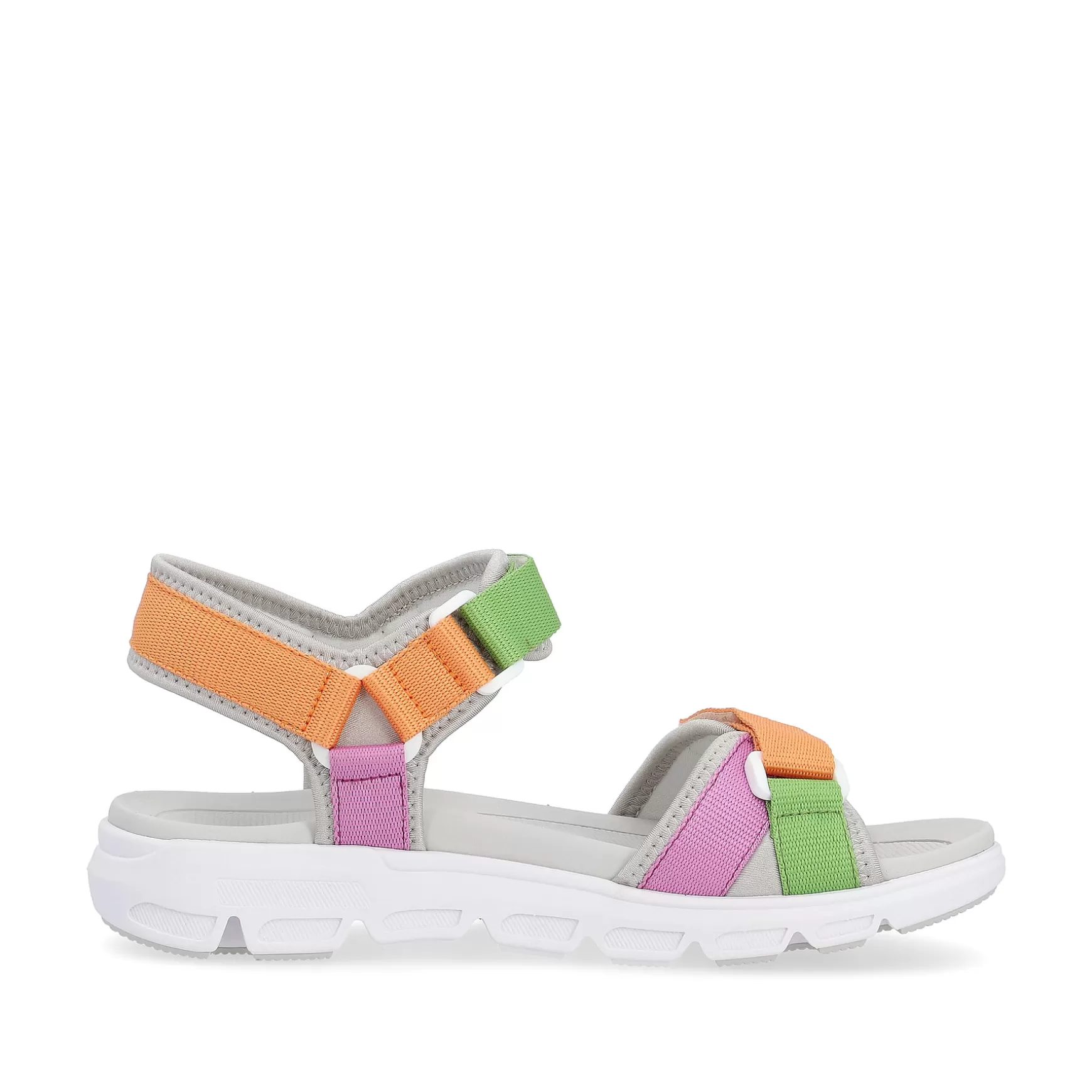 Women'S Trekking Sandals Multicolored-Rieker Flash Sale