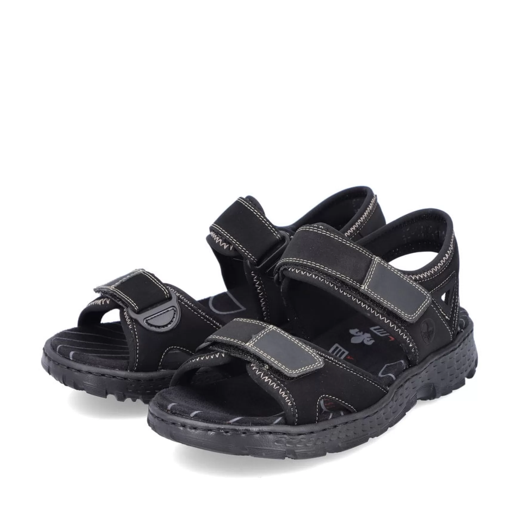 Women'S Trekking Sandals Night Black-Rieker Discount