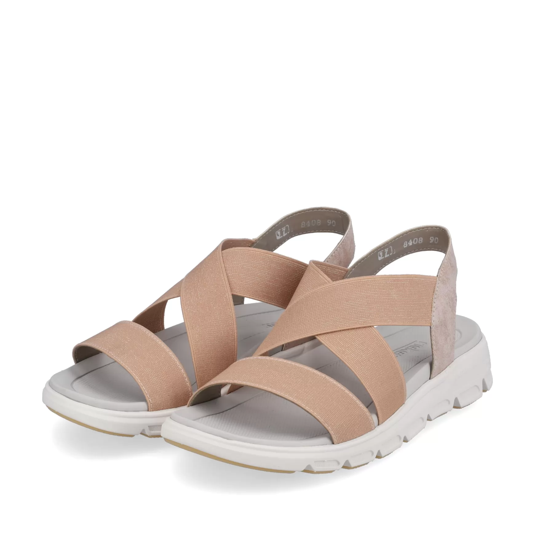 Women'S Trekking Sandals Peach-Rieker Shop